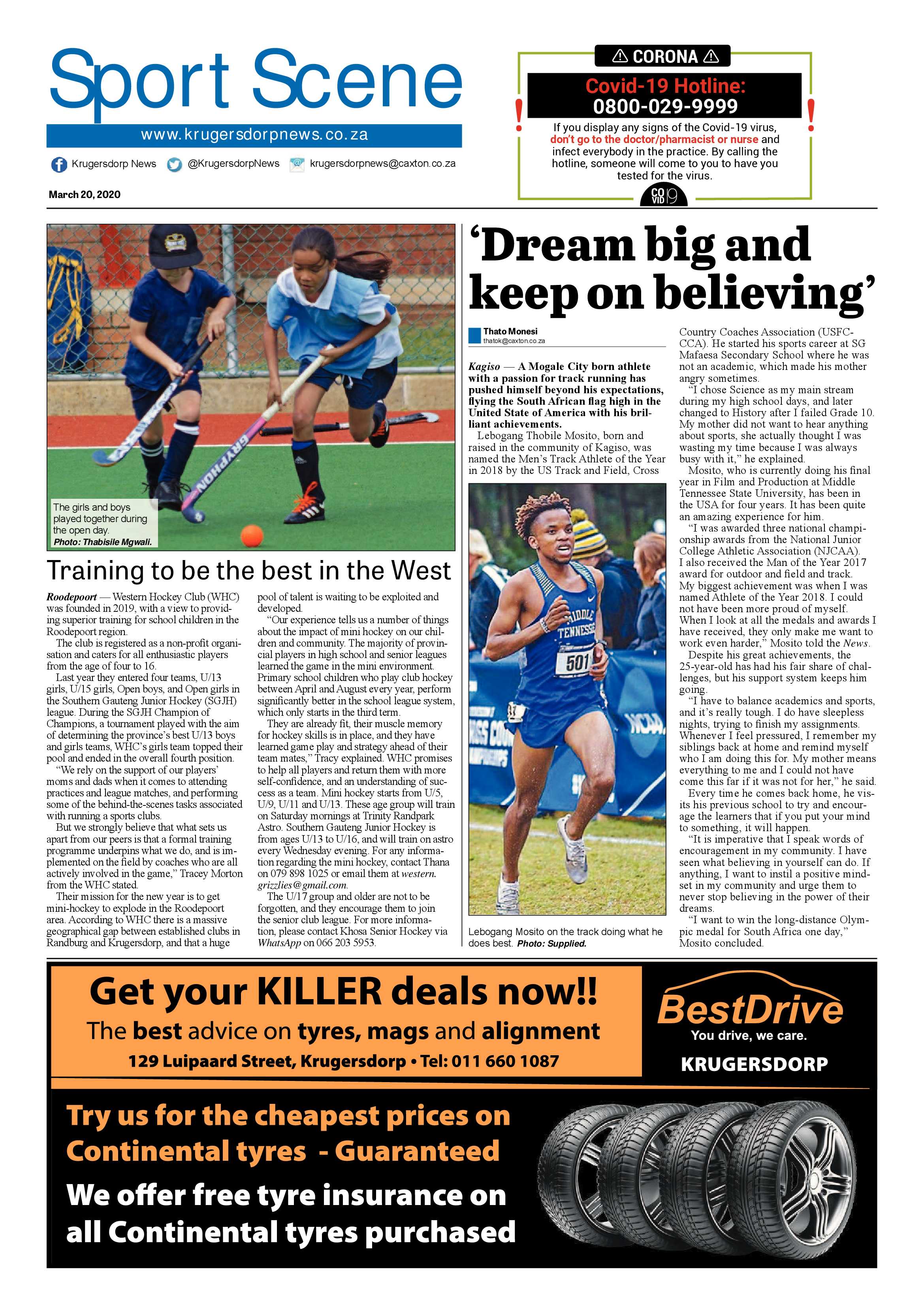 Krugersdorp News 20 March 2020 page 20