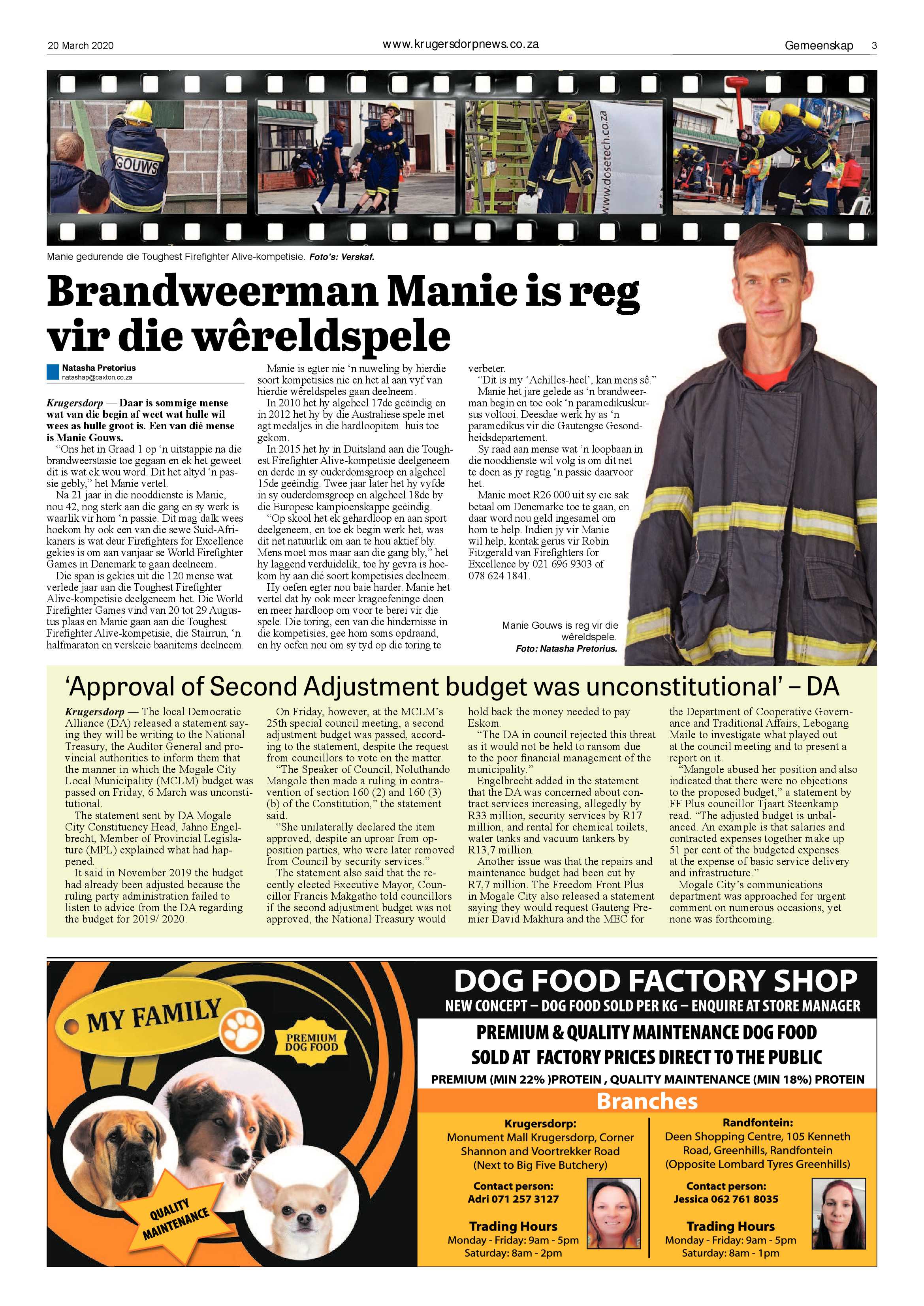 Krugersdorp News 20 March 2020 page 3