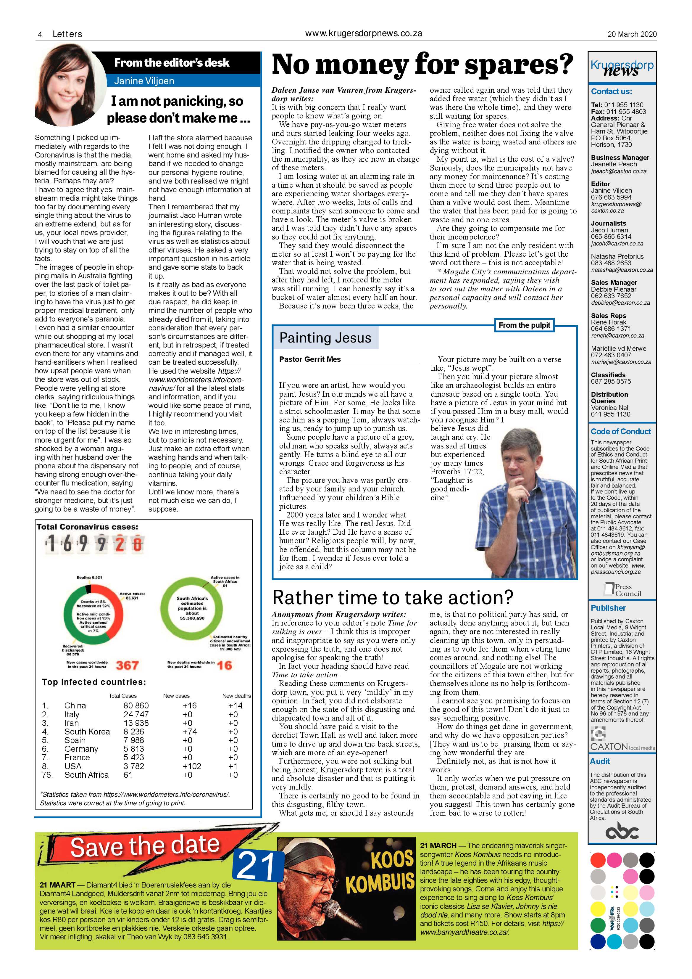 Krugersdorp News 20 March 2020 page 4