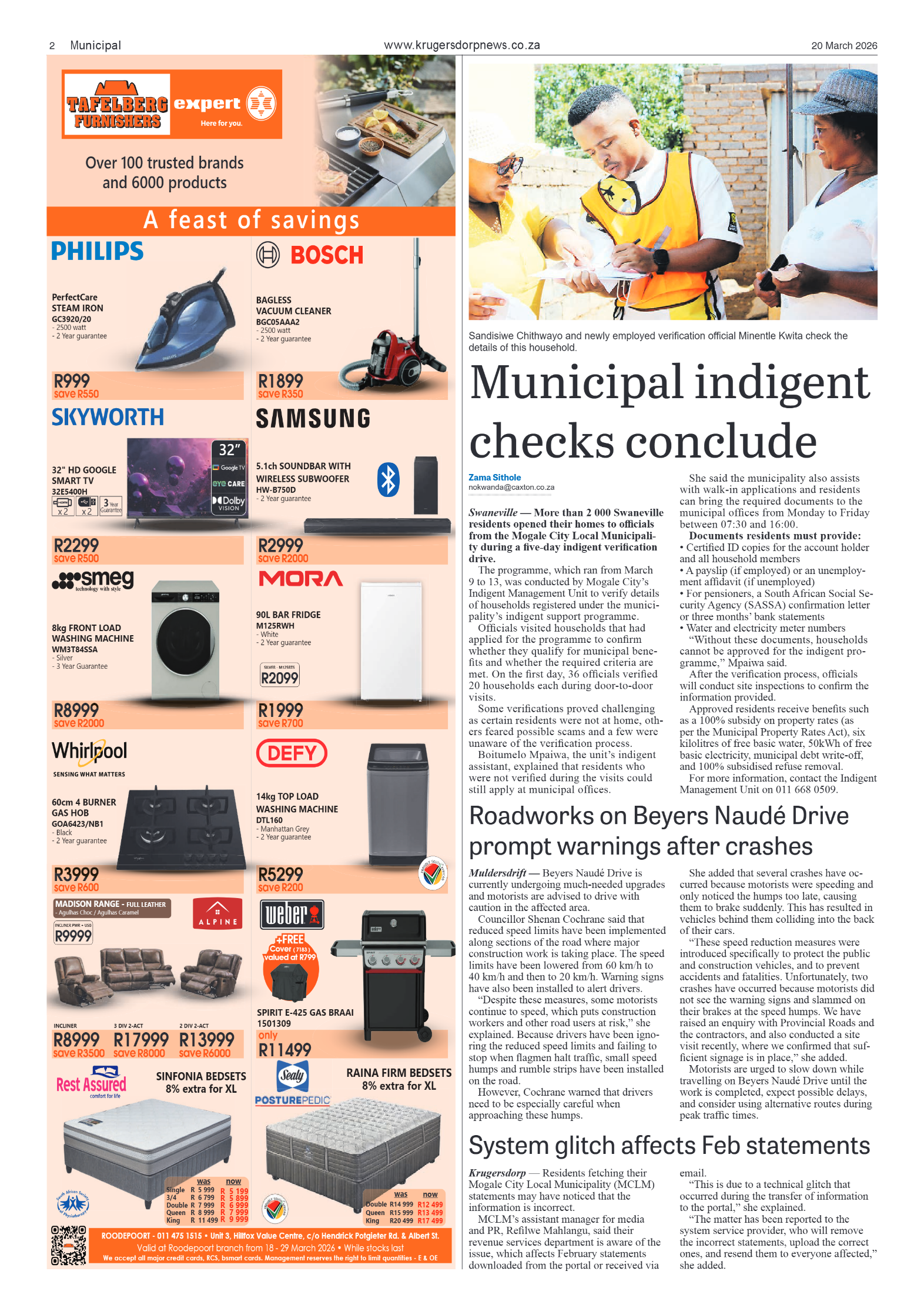 Krugersdorp News 20 March 2026 page 2