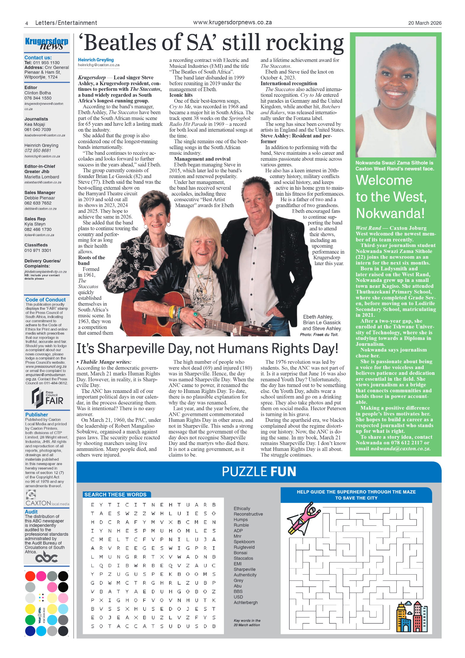 Krugersdorp News 20 March 2026 page 4
