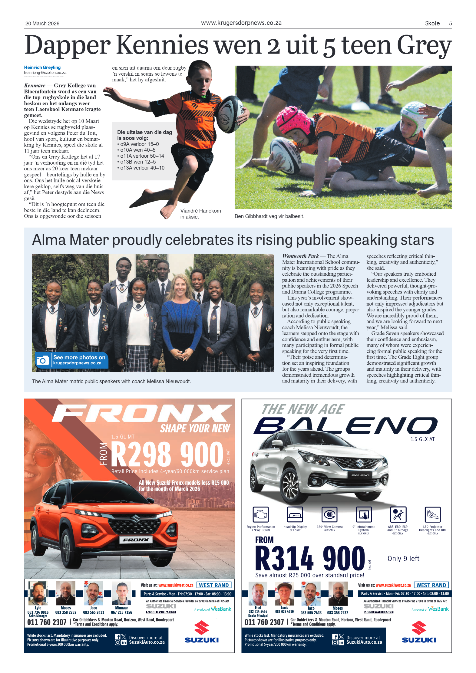 Krugersdorp News 20 March 2026 page 5