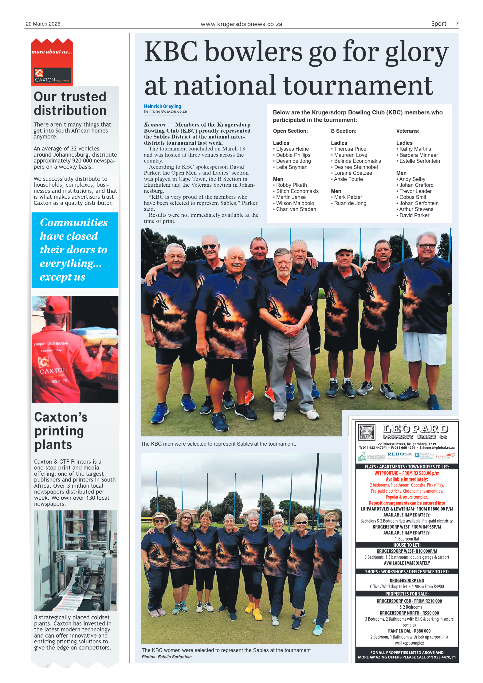 Krugersdorp News 20 March 2026 page 7
