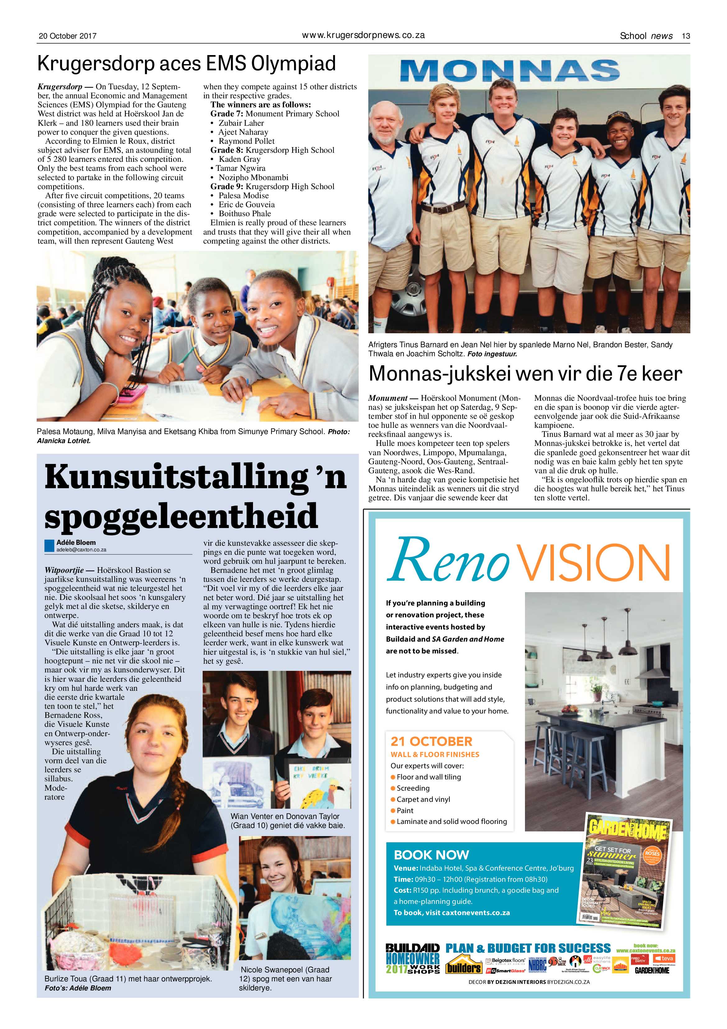 Krugersdorp News 20 October 2017 page 13