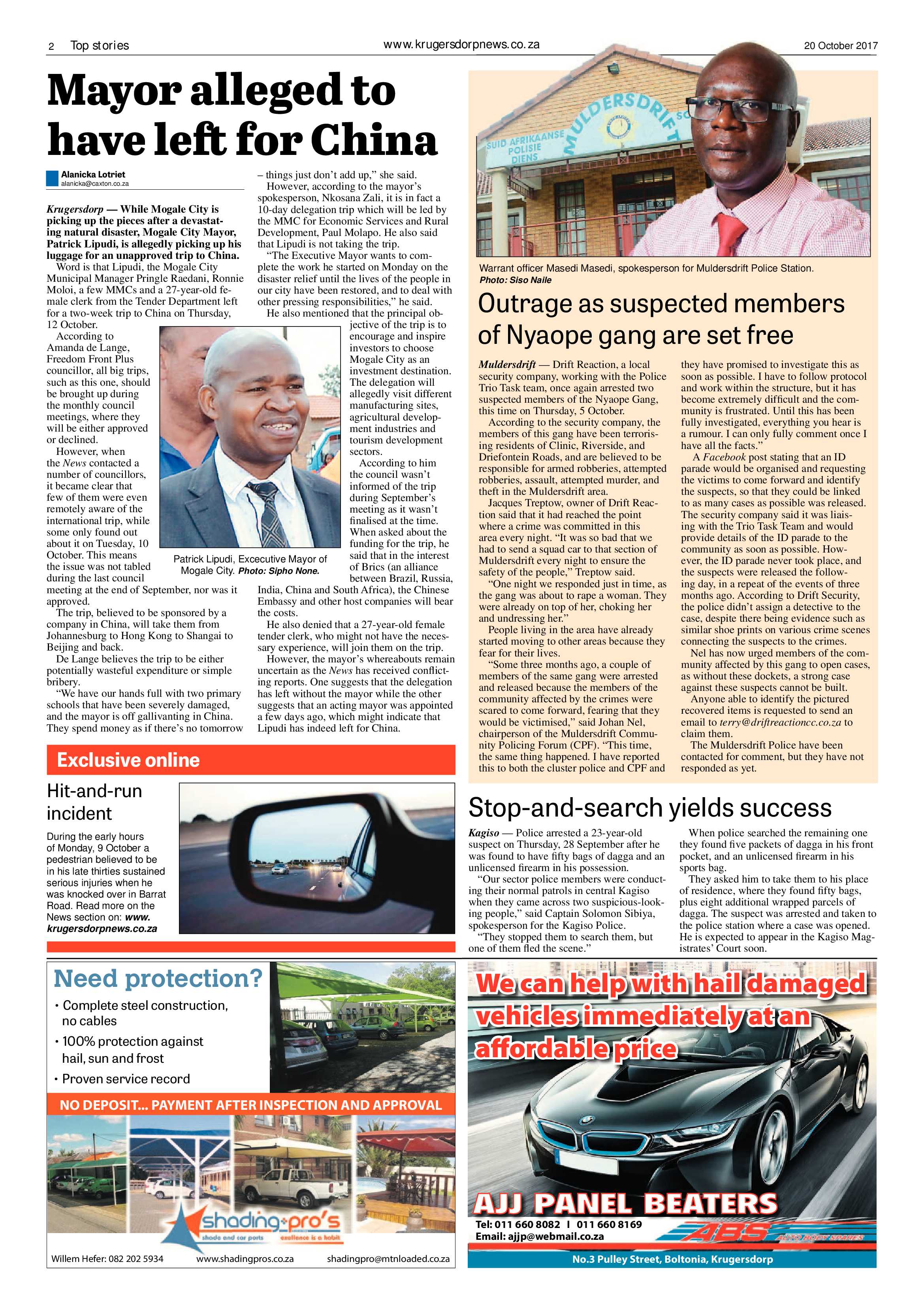 Krugersdorp News 20 October 2017 page 2