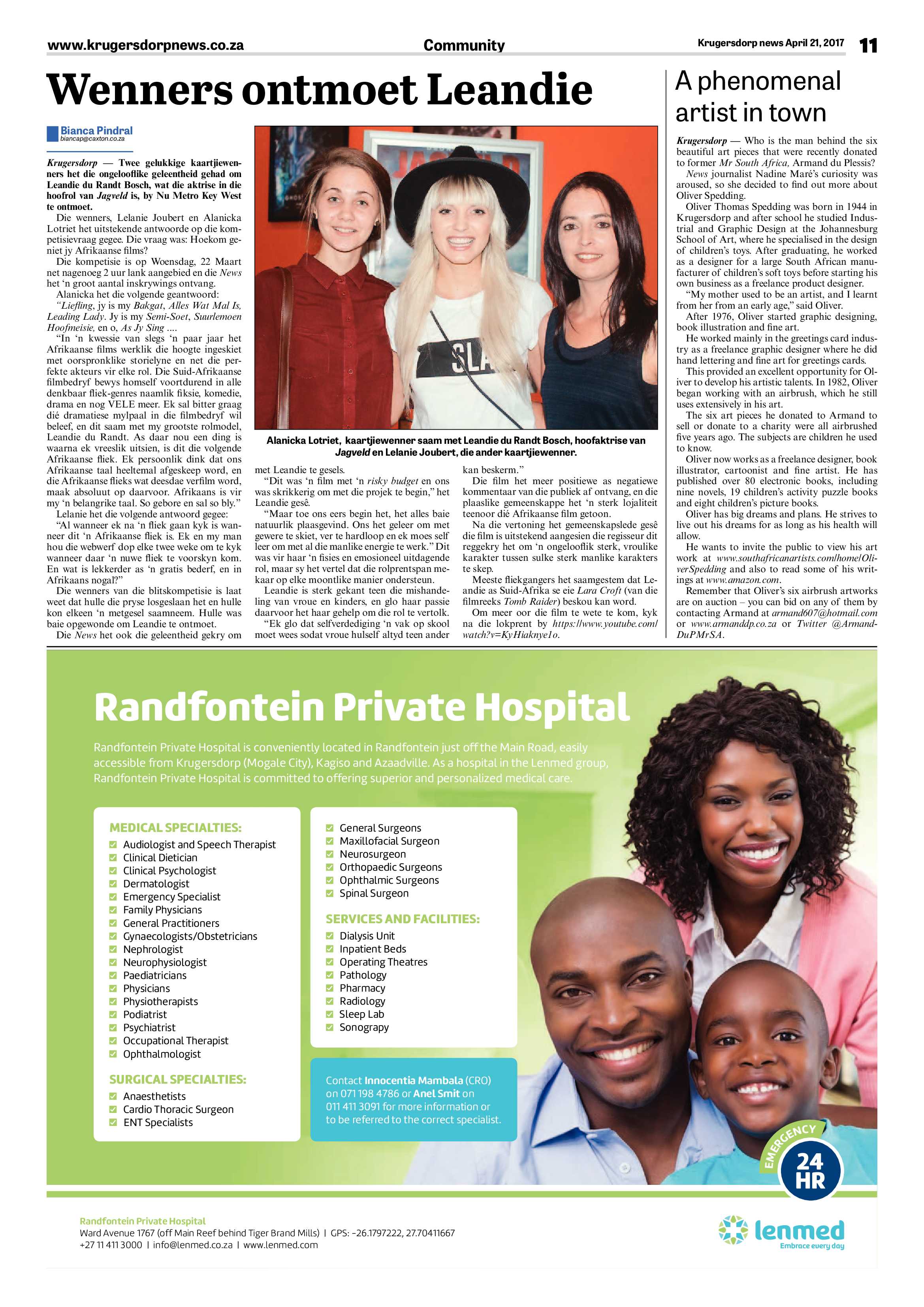 Krugersdorp News 21 April 2017 page 11