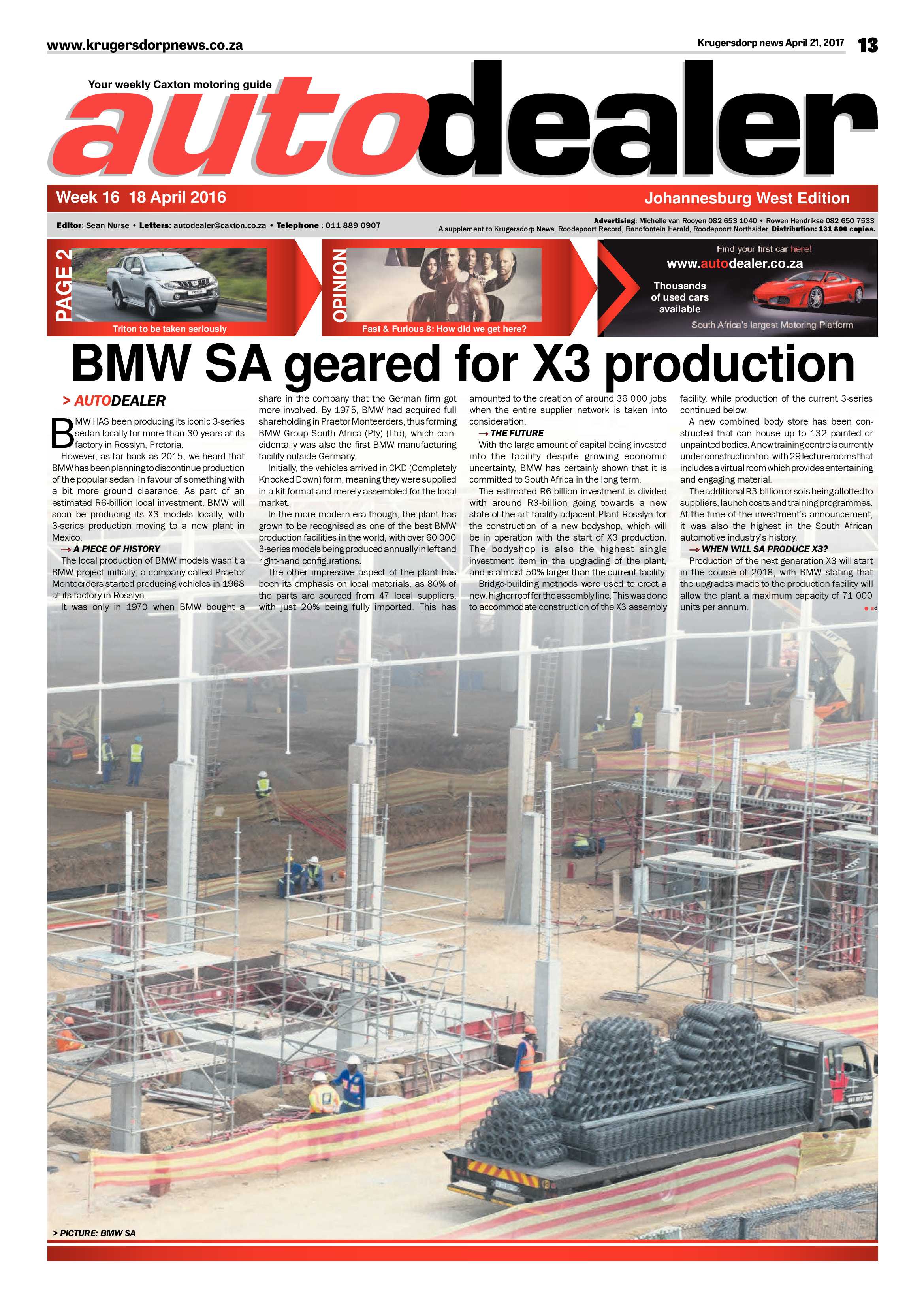Krugersdorp News 21 April 2017 page 13