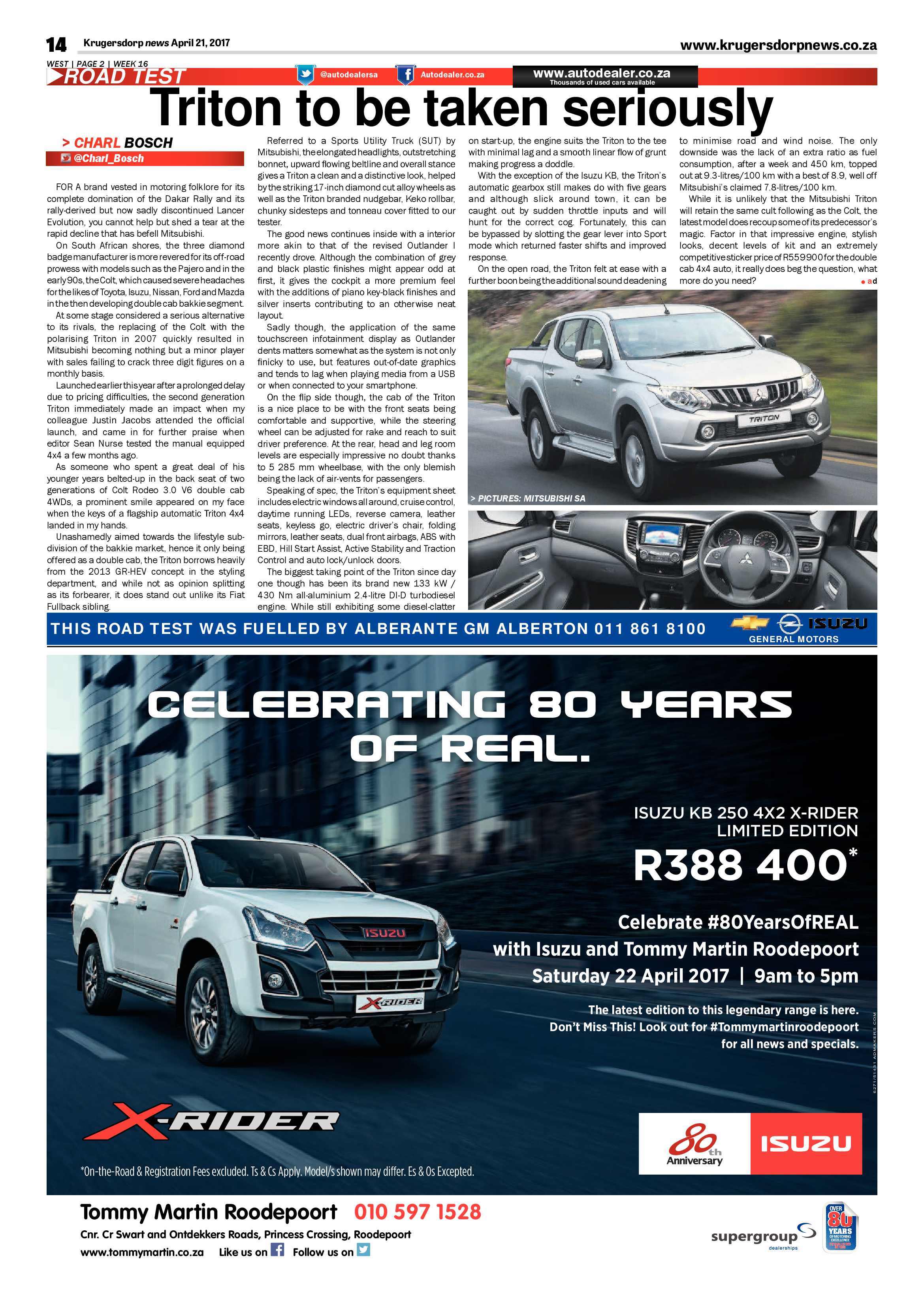 Krugersdorp News 21 April 2017 page 14