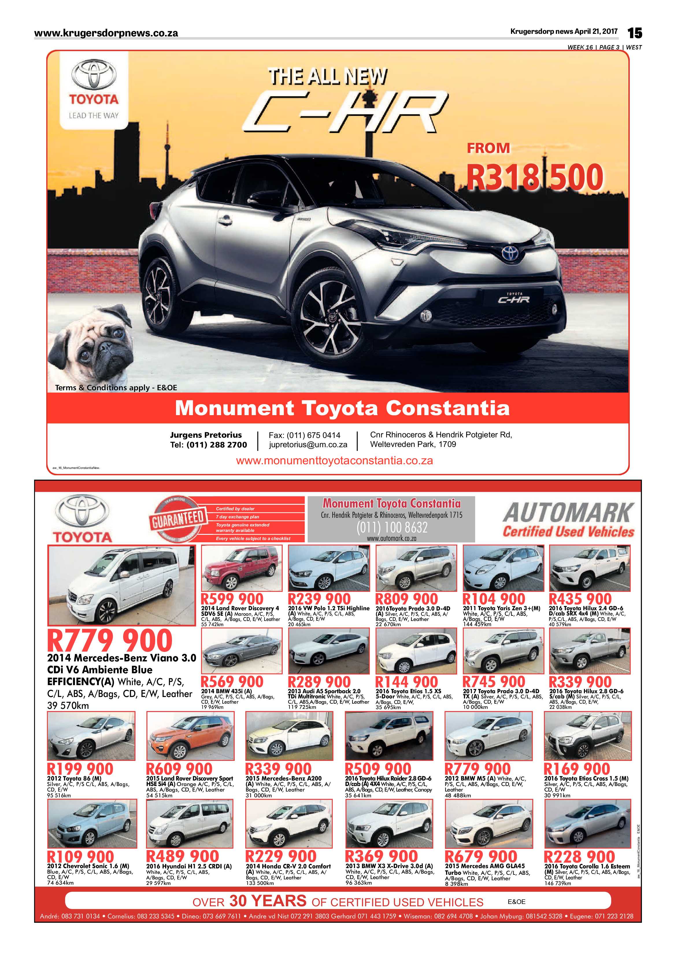 Krugersdorp News 21 April 2017 page 15
