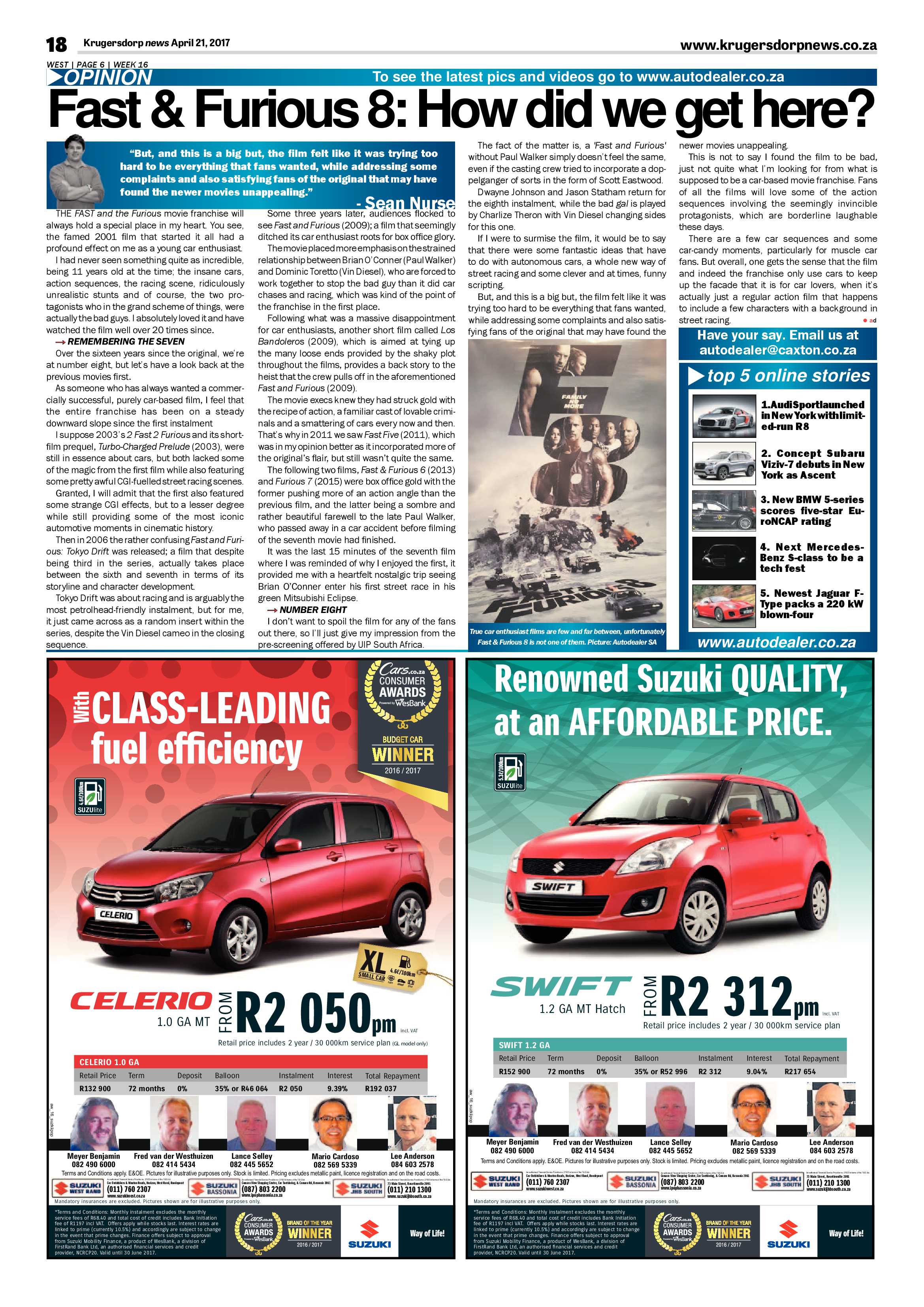 Krugersdorp News 21 April 2017 page 18