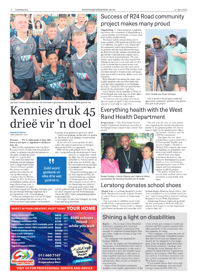Krugersdorp News 21 April 2023 page 2