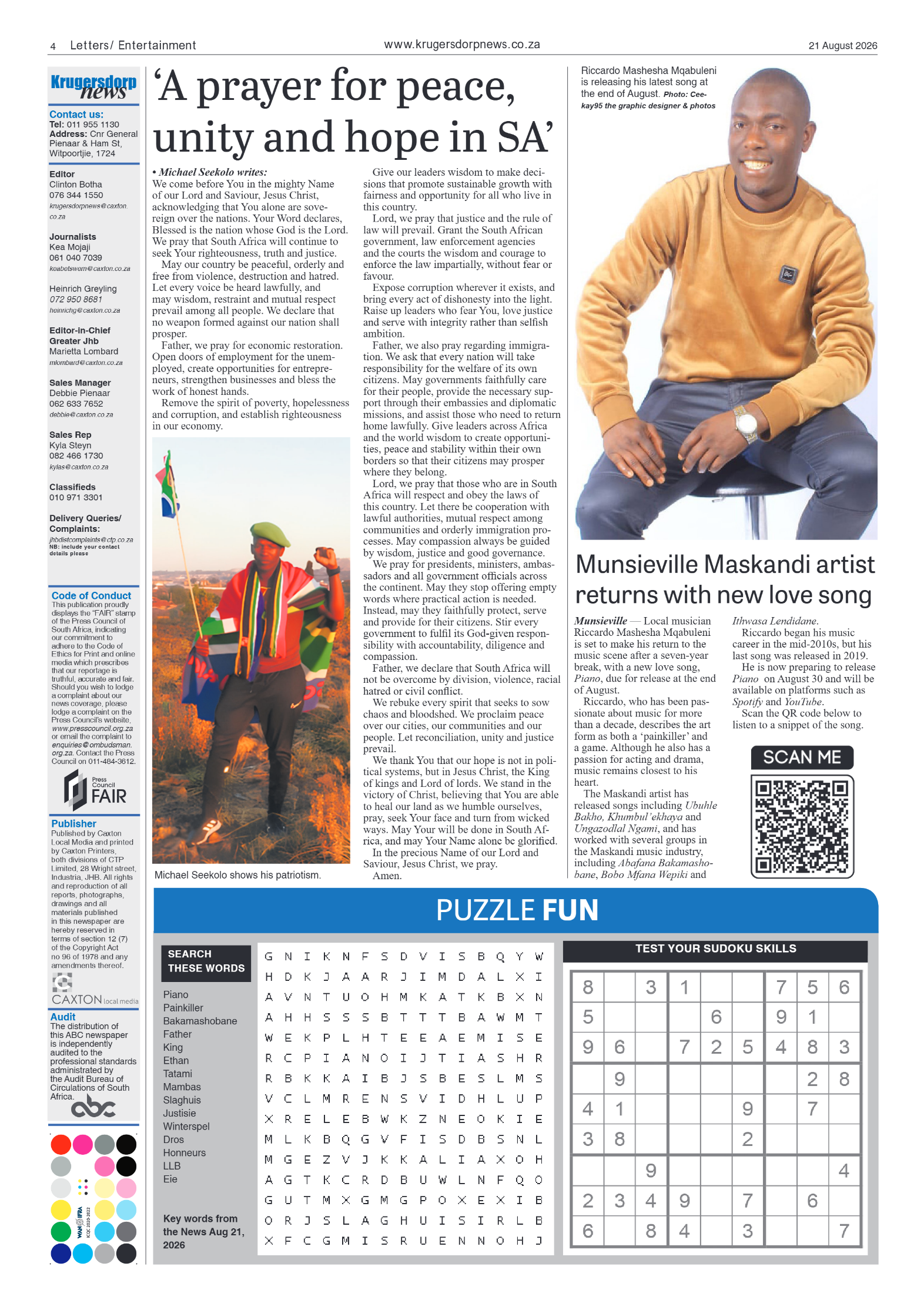 Krugersdorp News 21 August 2026 page 4