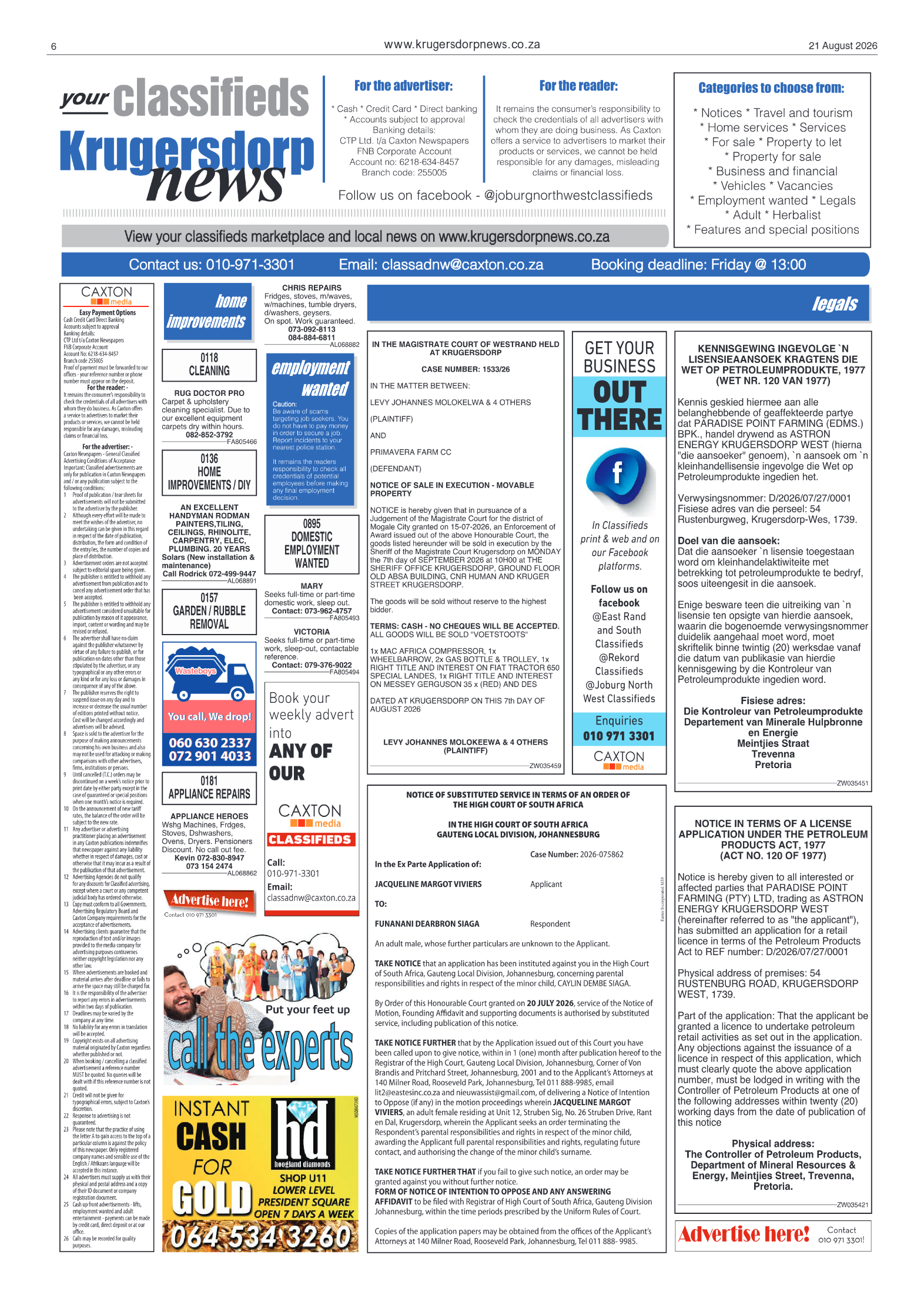 Krugersdorp News 21 August 2026 page 6