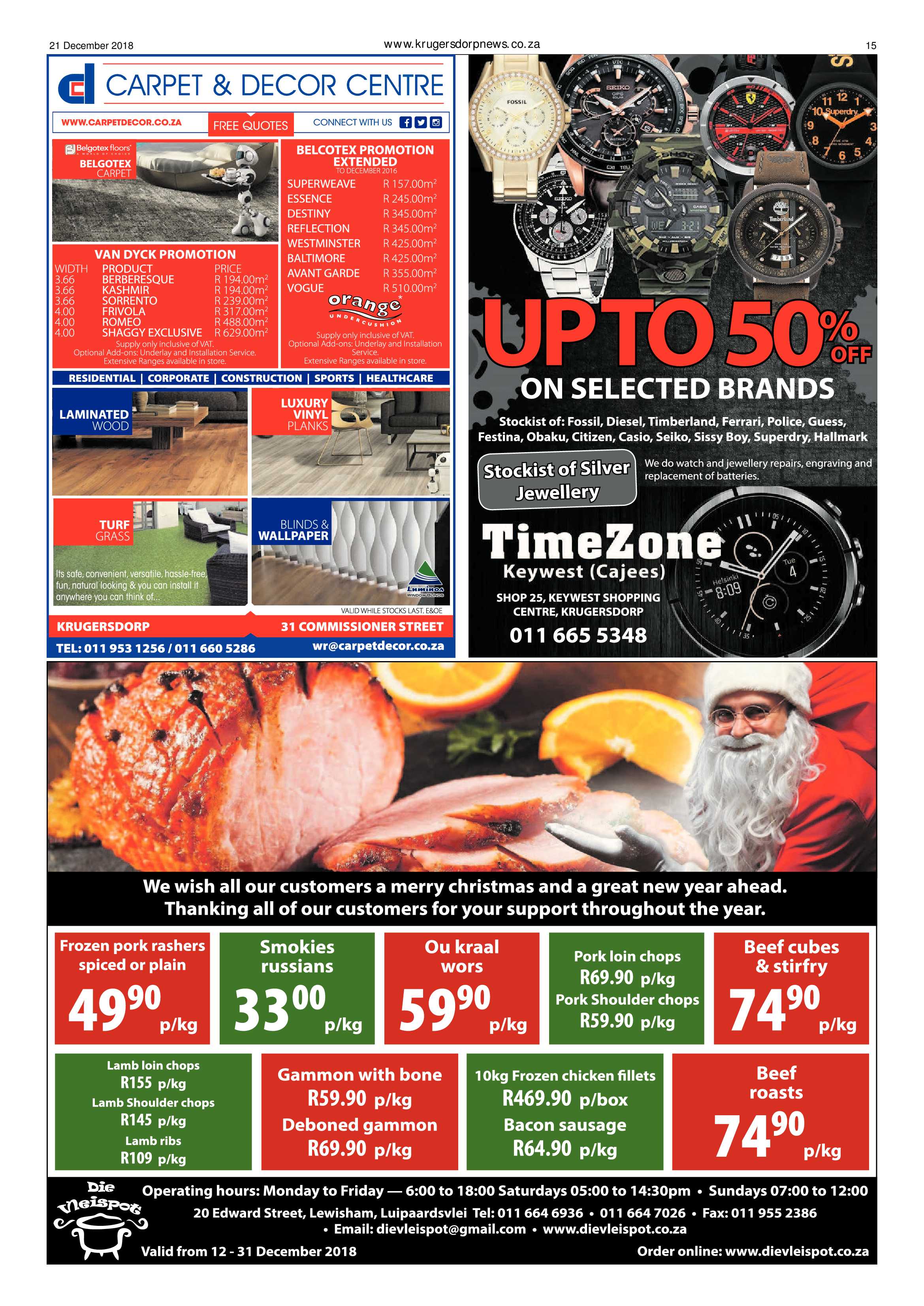Krugersdorp News 21 December 2018 page 15