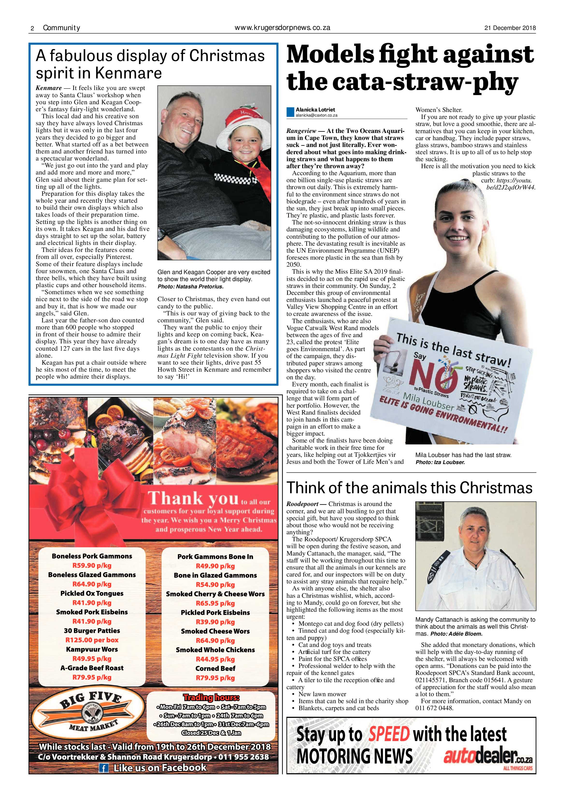 Krugersdorp News 21 December 2018 page 2