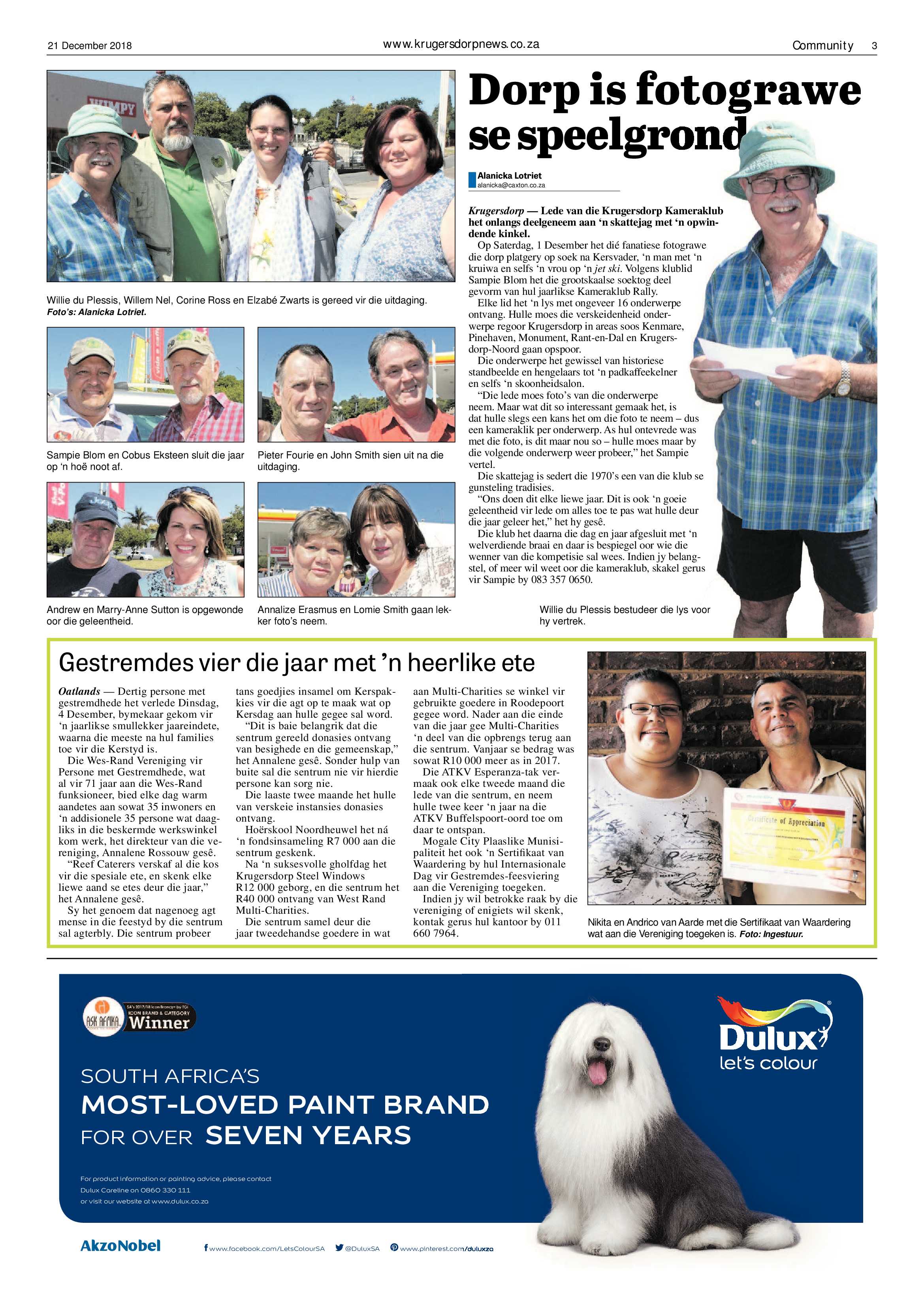 Krugersdorp News 21 December 2018 page 3