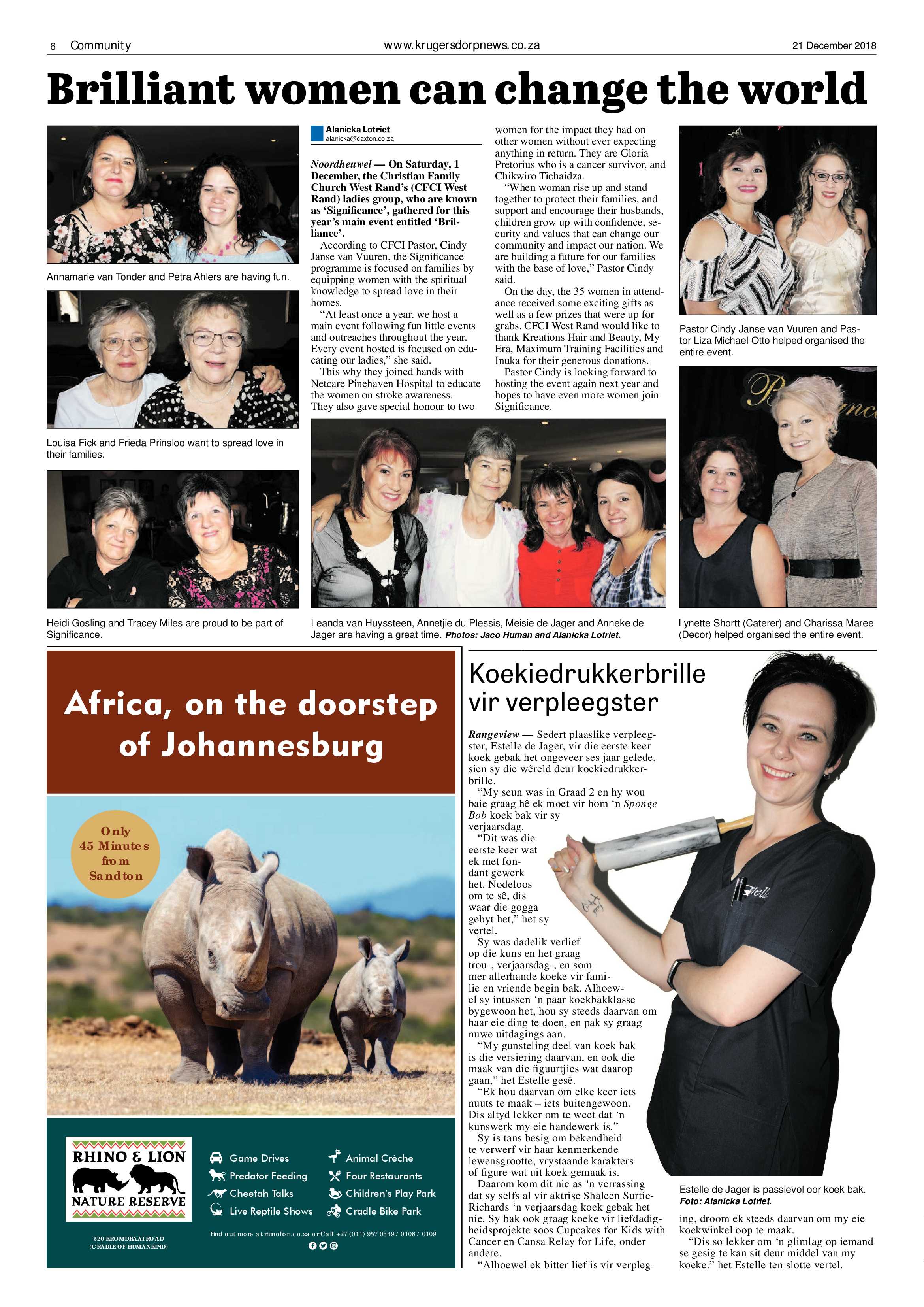 Krugersdorp News 21 December 2018 page 6