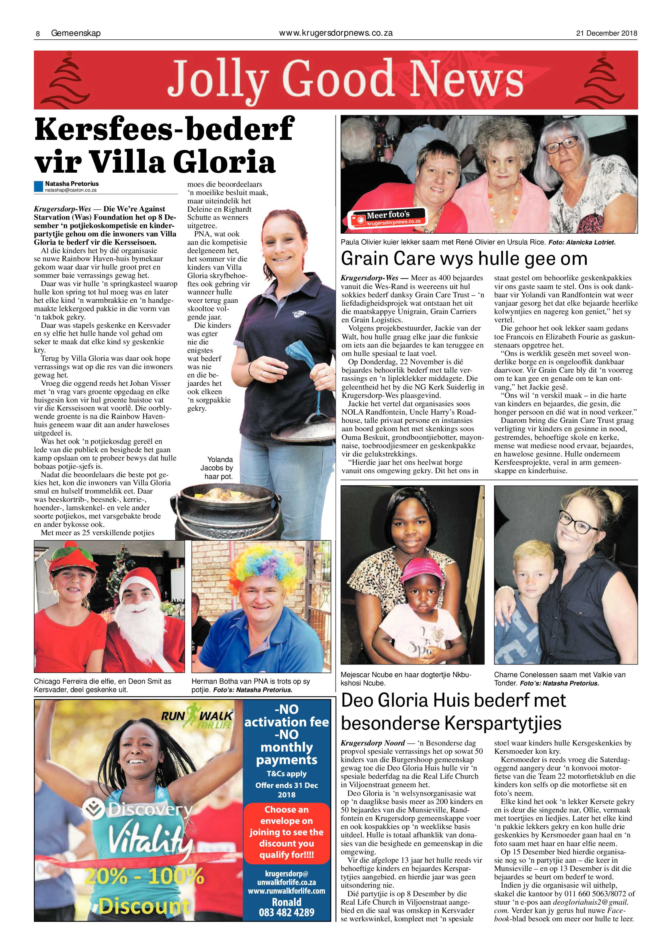 Krugersdorp News 21 December 2018 page 8