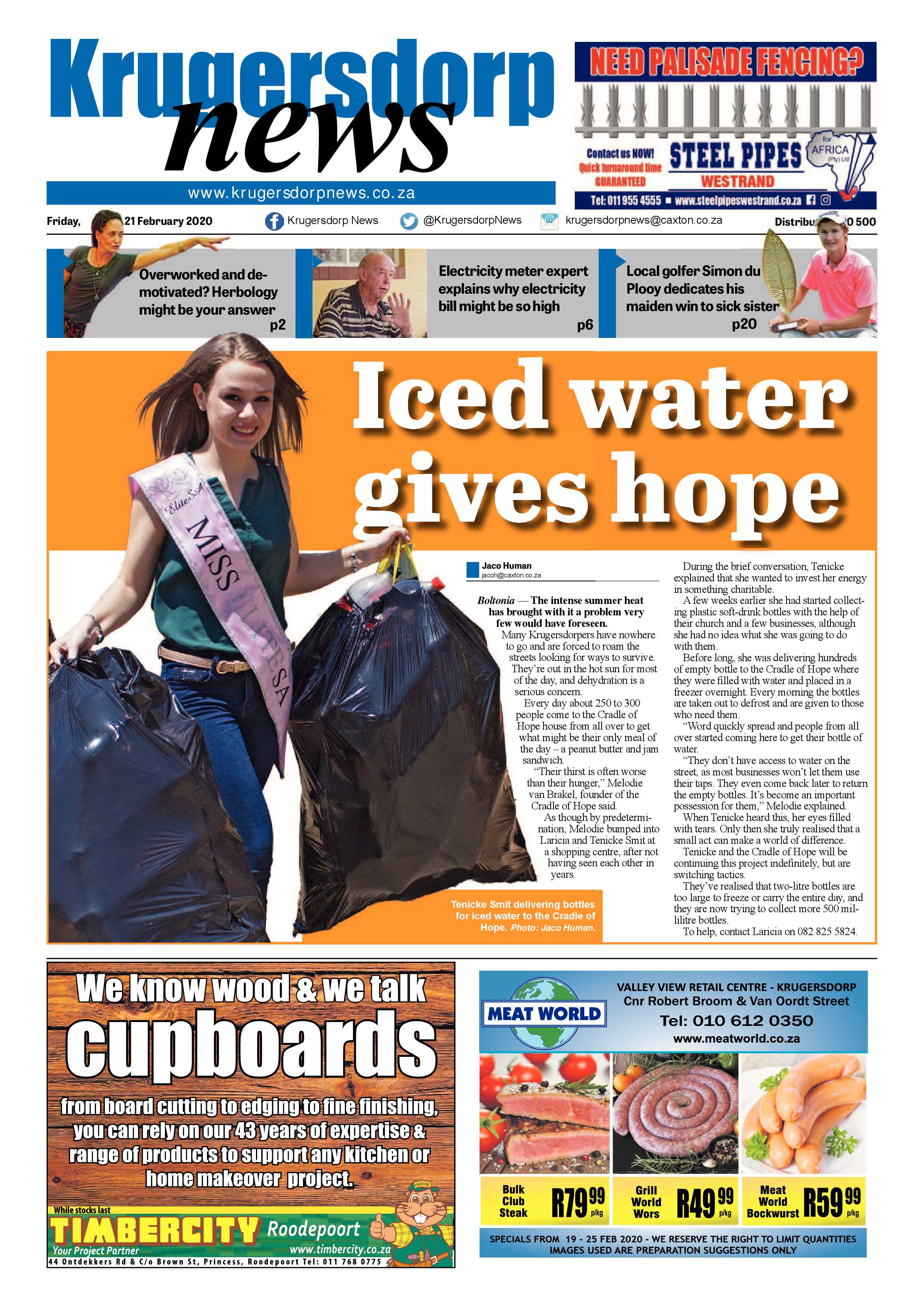 Krugersdorp News 21 February 2020 page 1