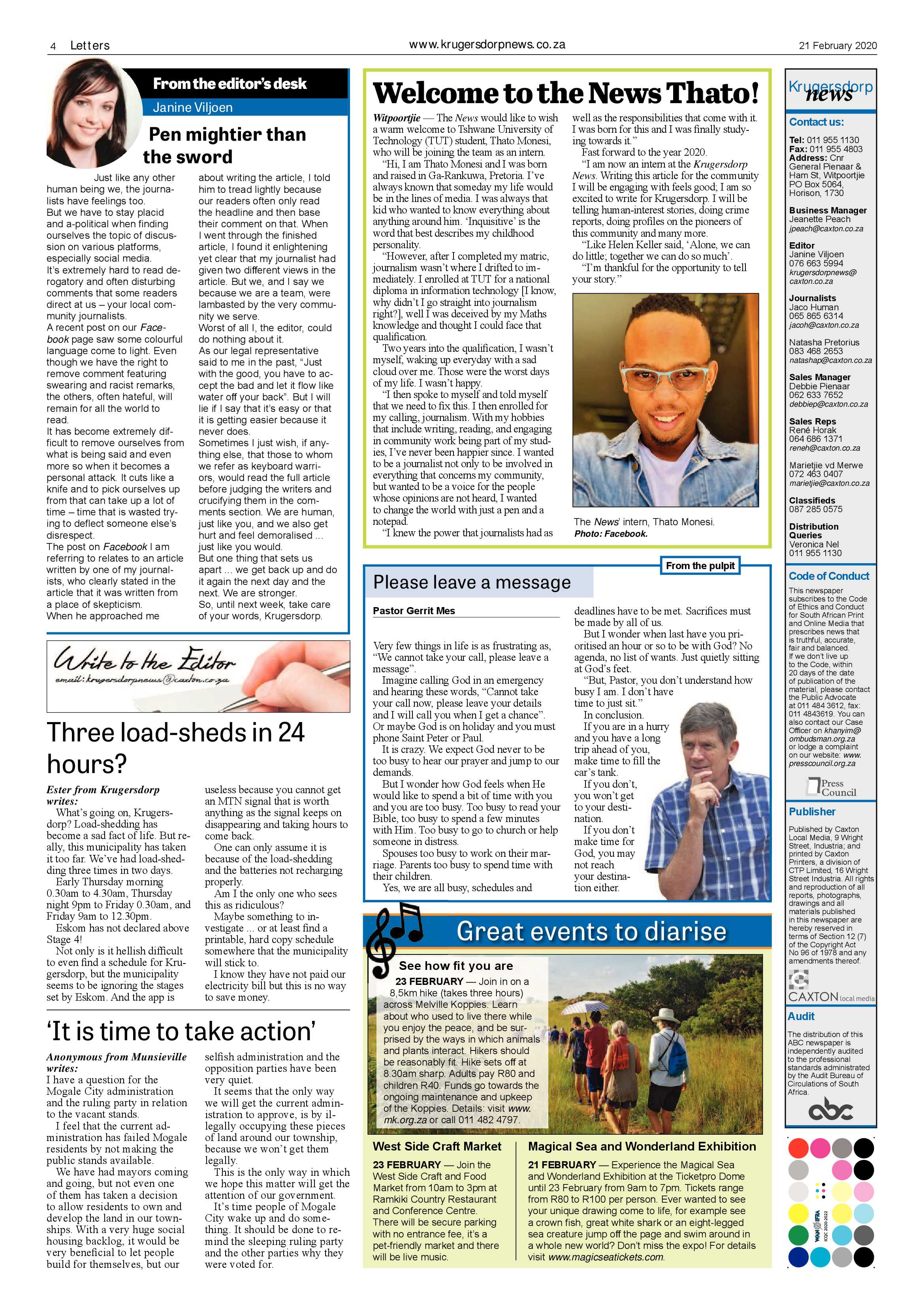 Krugersdorp News 21 February 2020 page 4