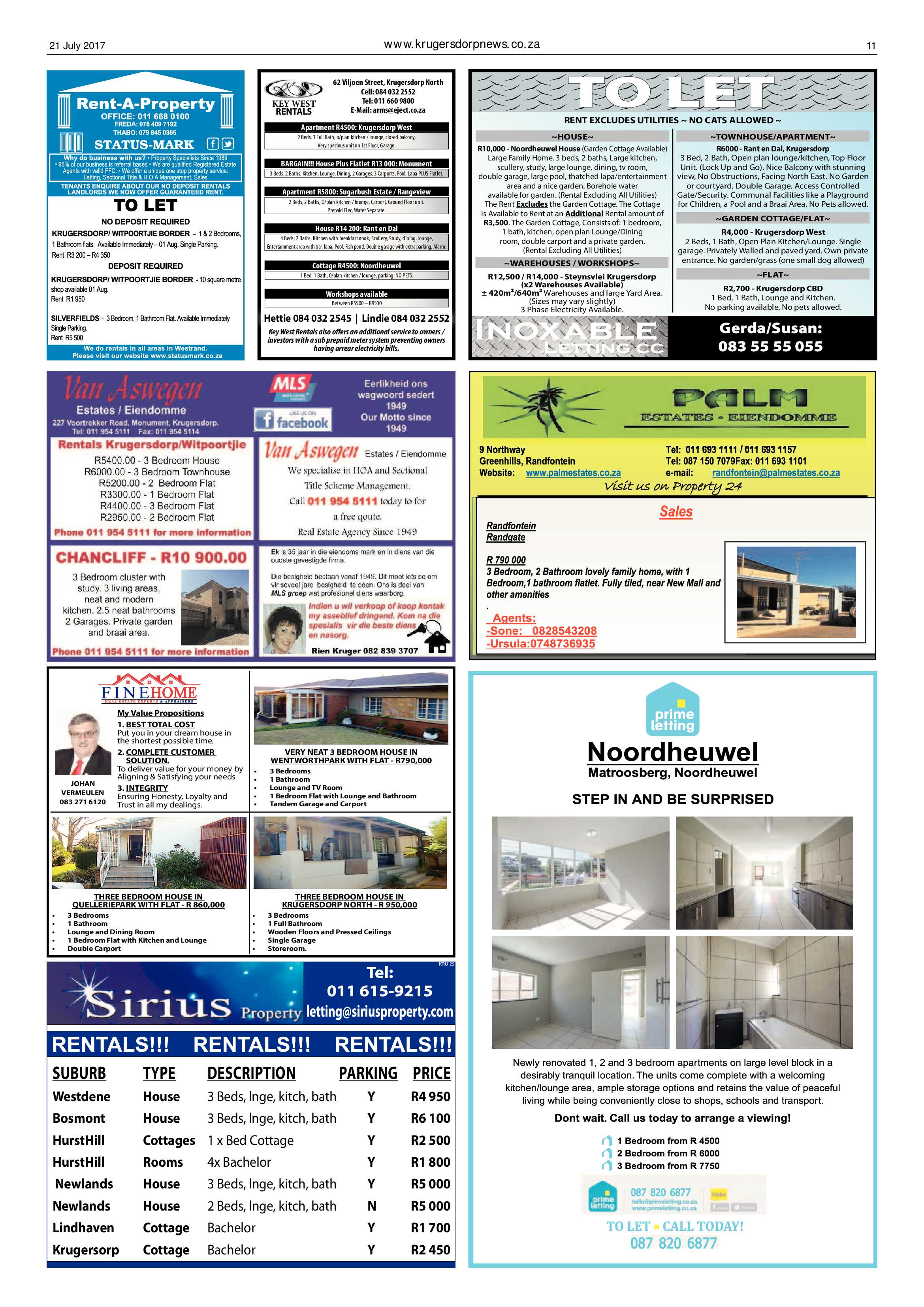 Krugersdorp News 21 July 2017 page 11