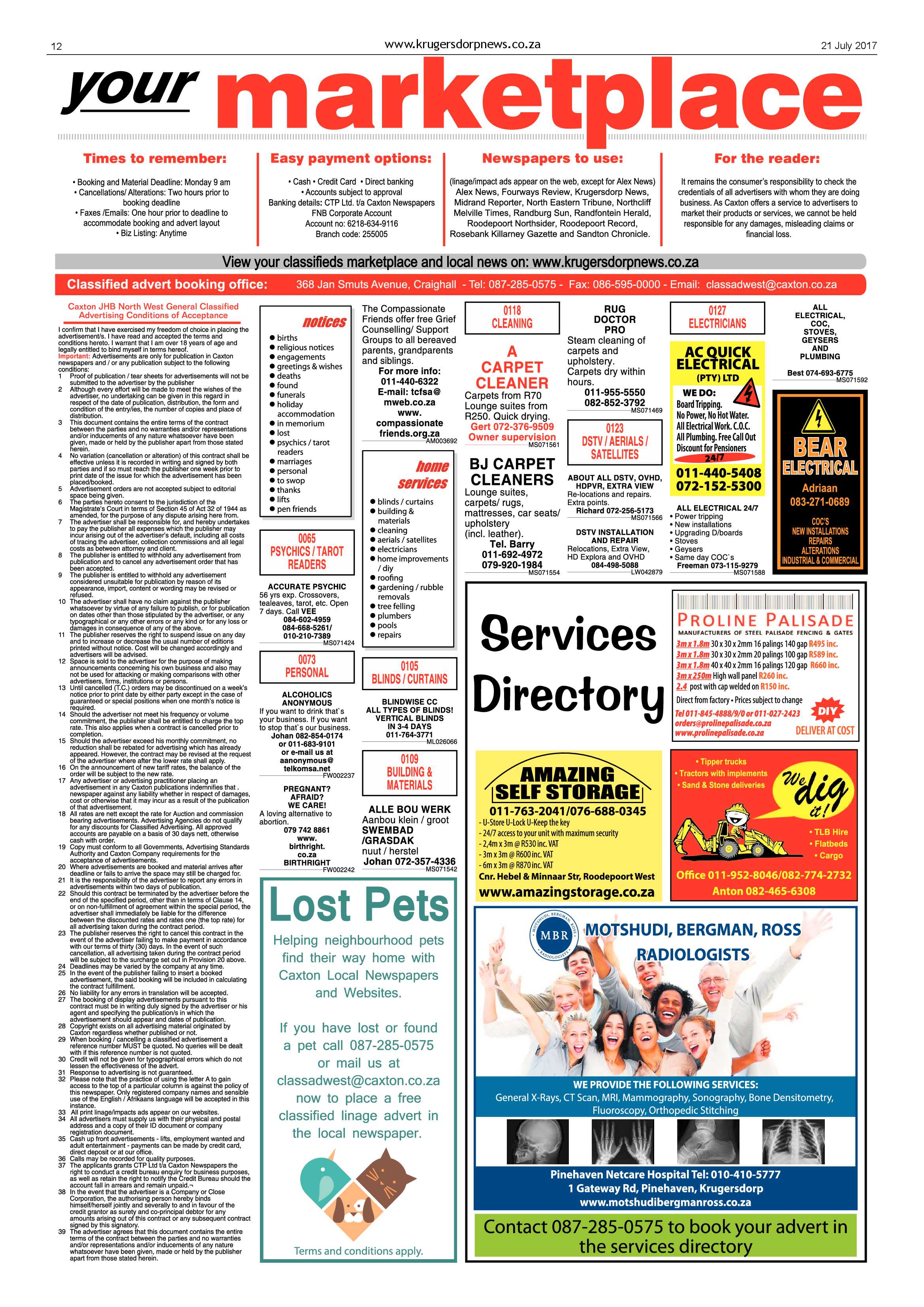 Krugersdorp News 21 July 2017 page 12