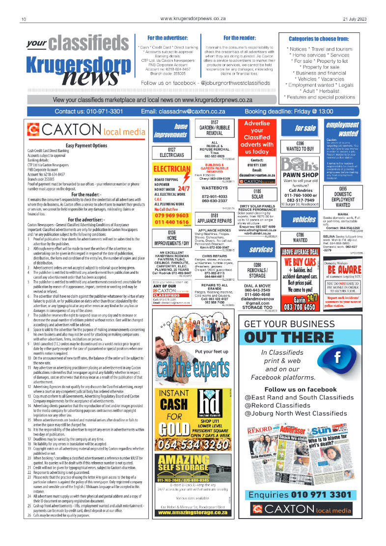 Krugersdorp News 21 July 2023 page 10