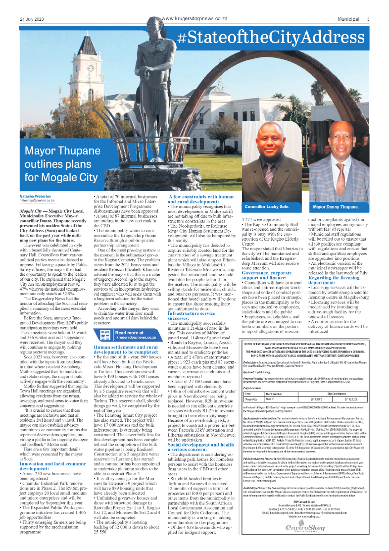 Krugersdorp News 21 July 2023 page 3