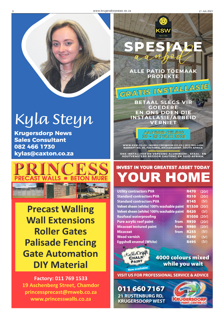 Krugersdorp News 21 July 2023 page 8