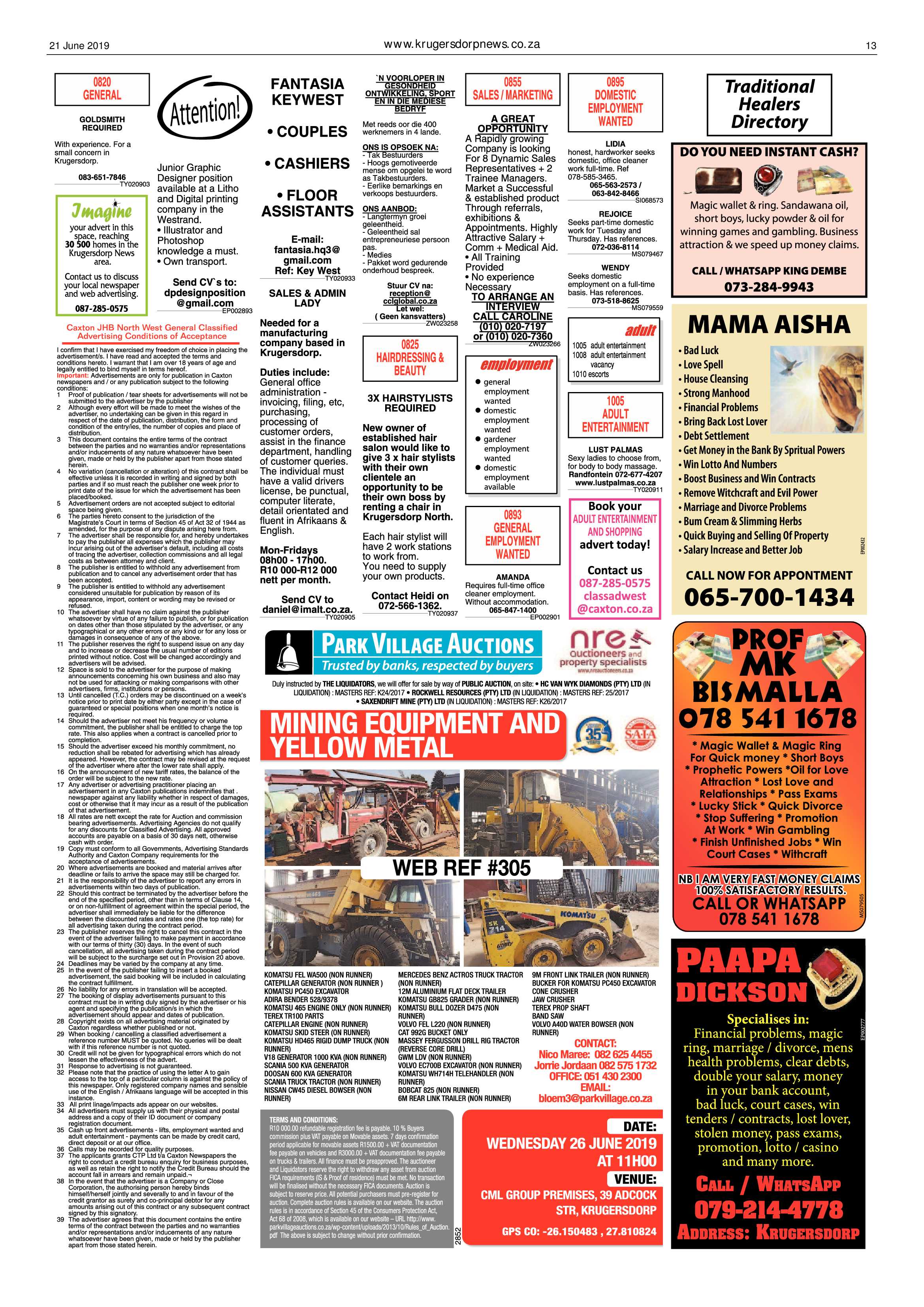 Krugersdorp News 21 June 2019 page 13