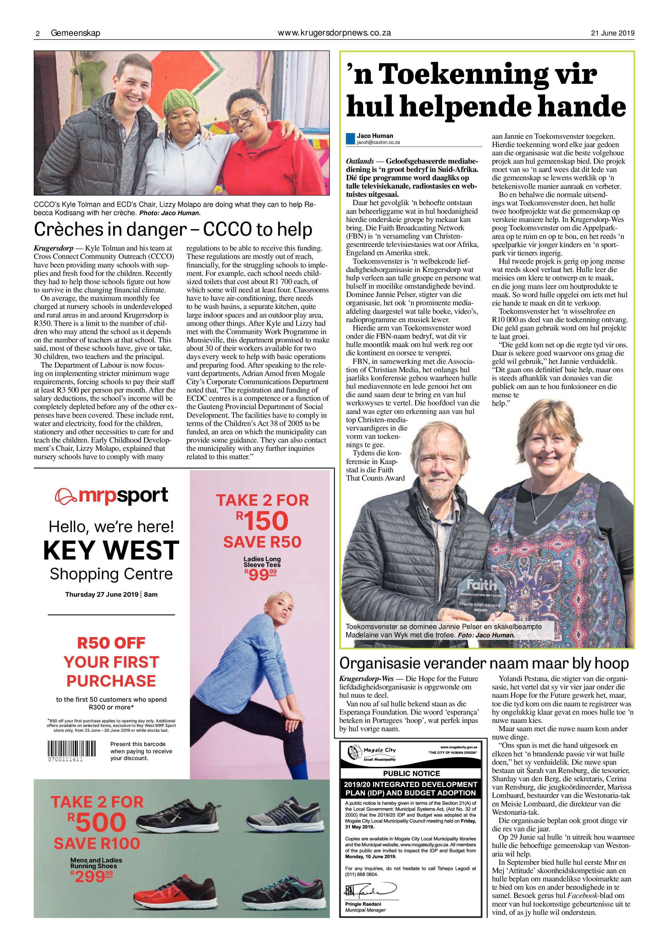 Krugersdorp News 21 June 2019 page 2