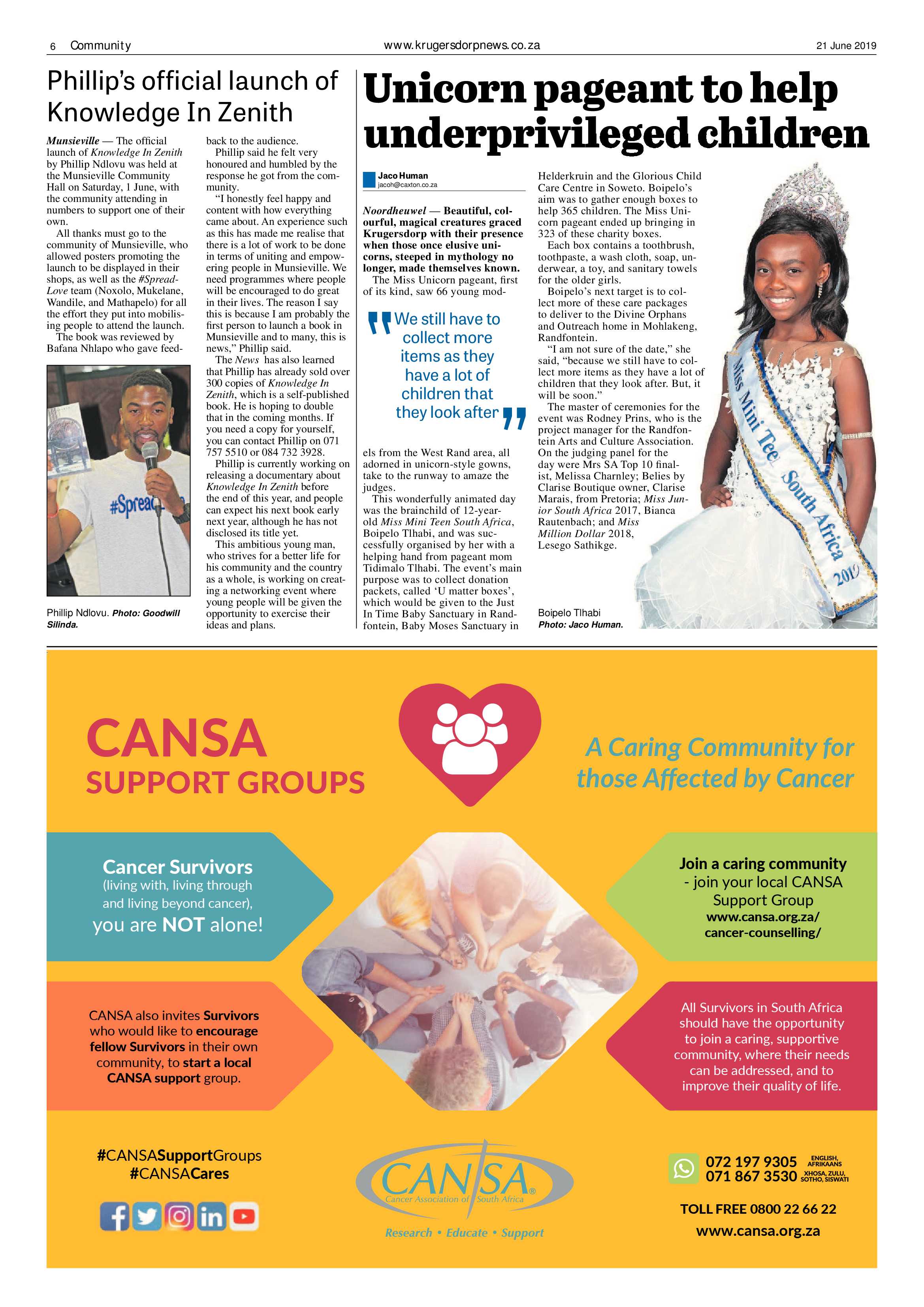 Krugersdorp News 21 June 2019 page 6
