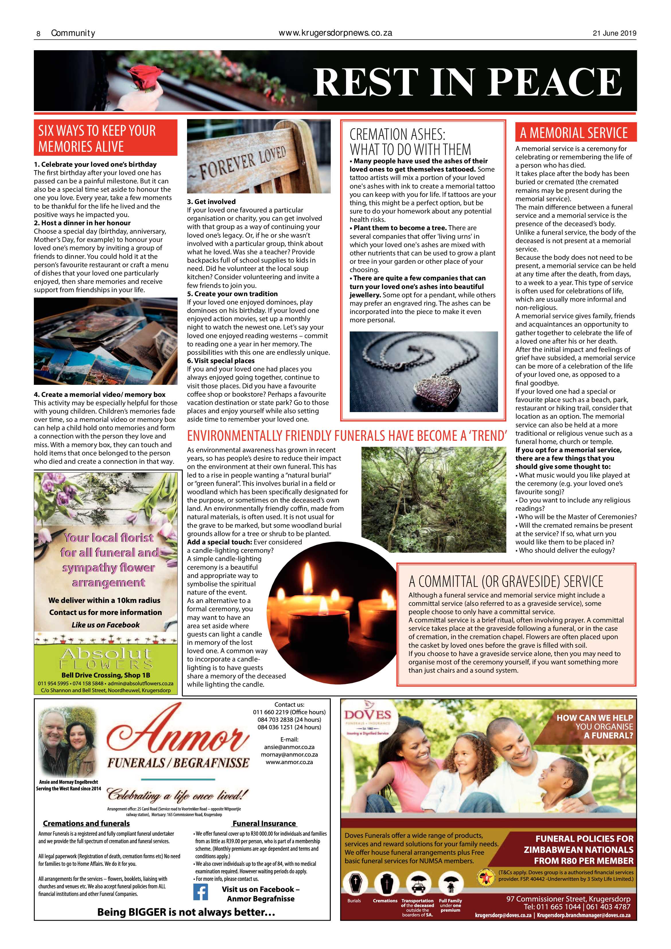 Krugersdorp News 21 June 2019 page 8