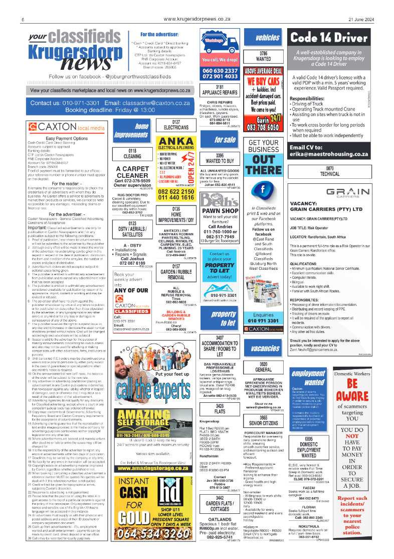 Krugersdorp News 21 June 2024 page 6