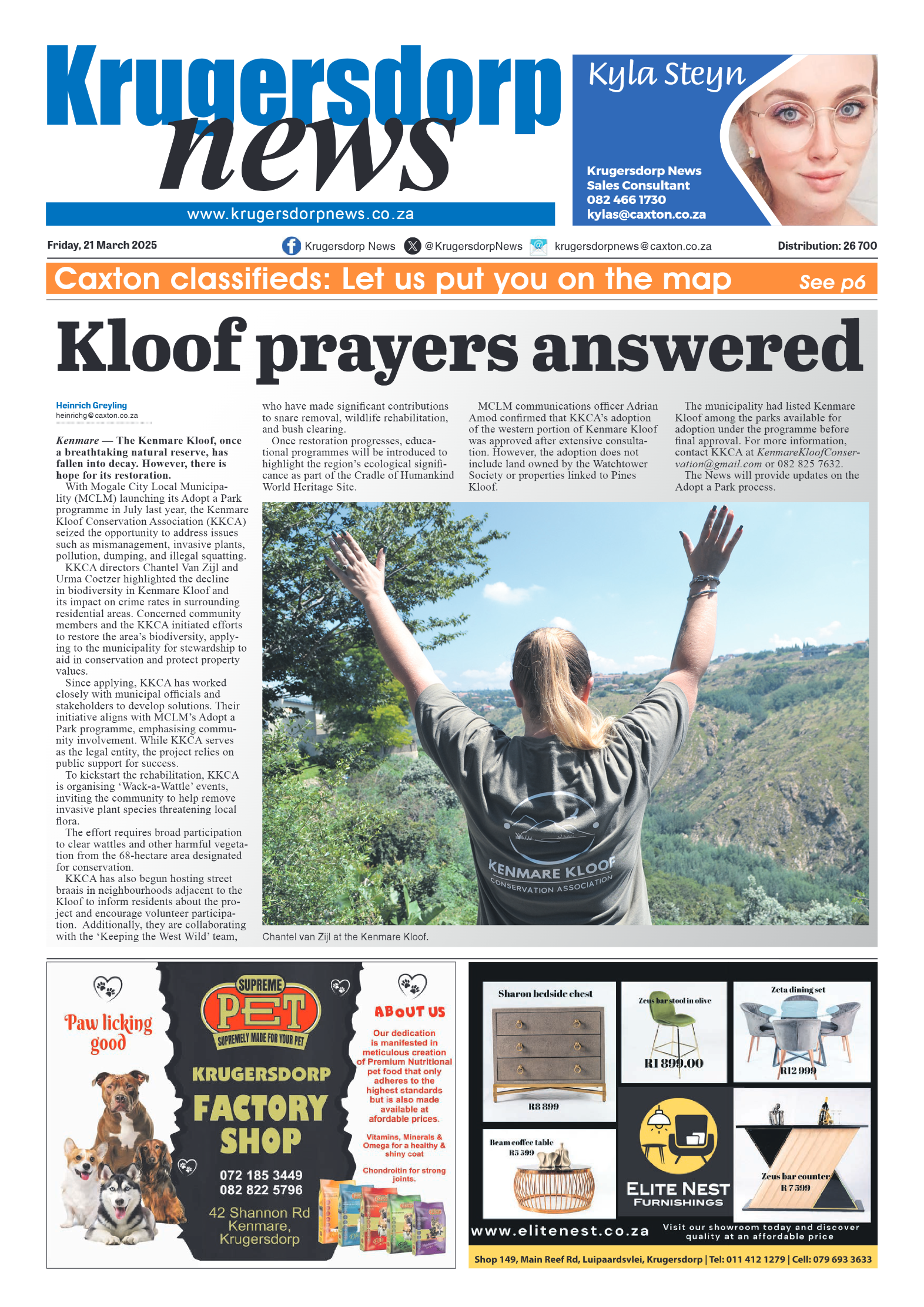 Krugersdorp News 21 March 2025 page 1