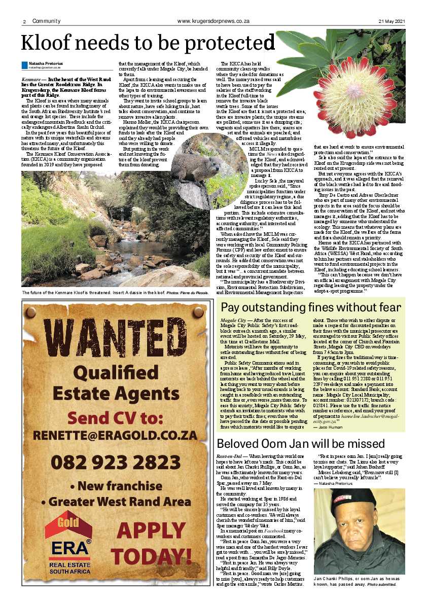 Krugersdorp News 21 May 2021 page 2