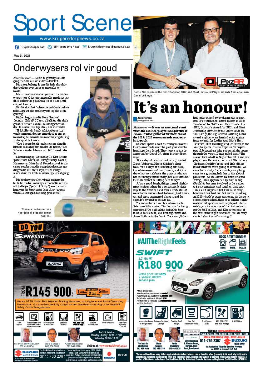 Krugersdorp News 21 May 2021 page 8