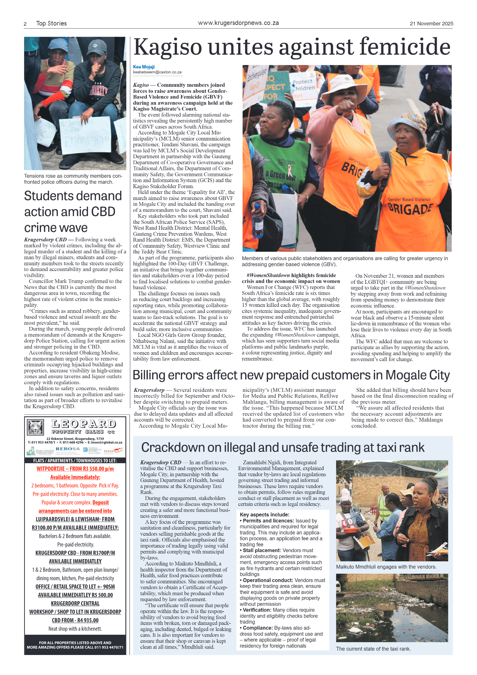 Krugersdorp News 21 November 2025 page 4