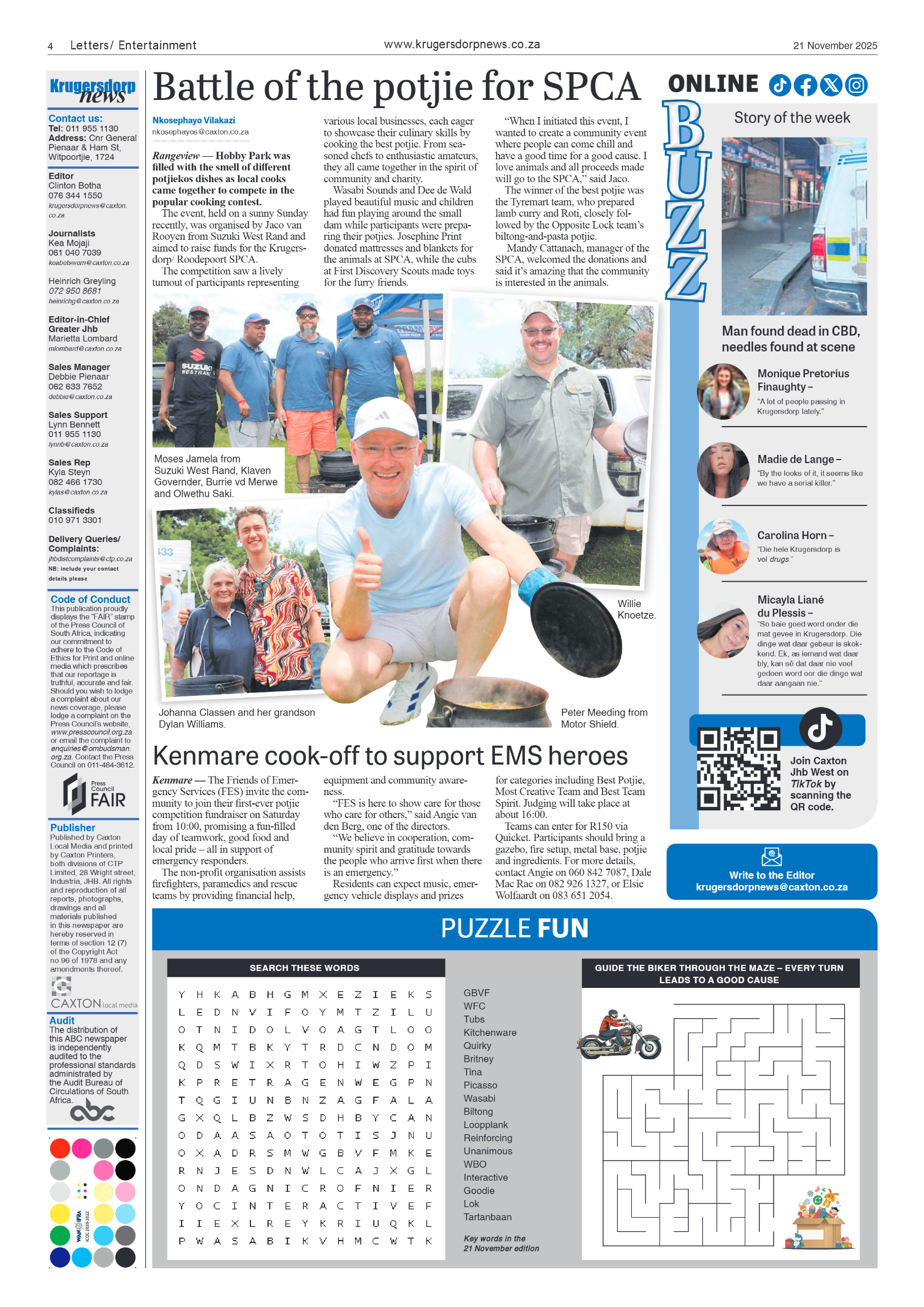 Krugersdorp News 21 November 2025 page 6