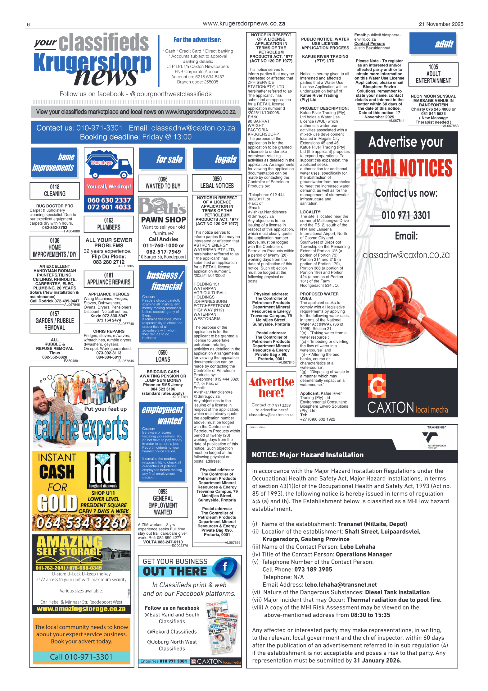Krugersdorp News 21 November 2025 page 8