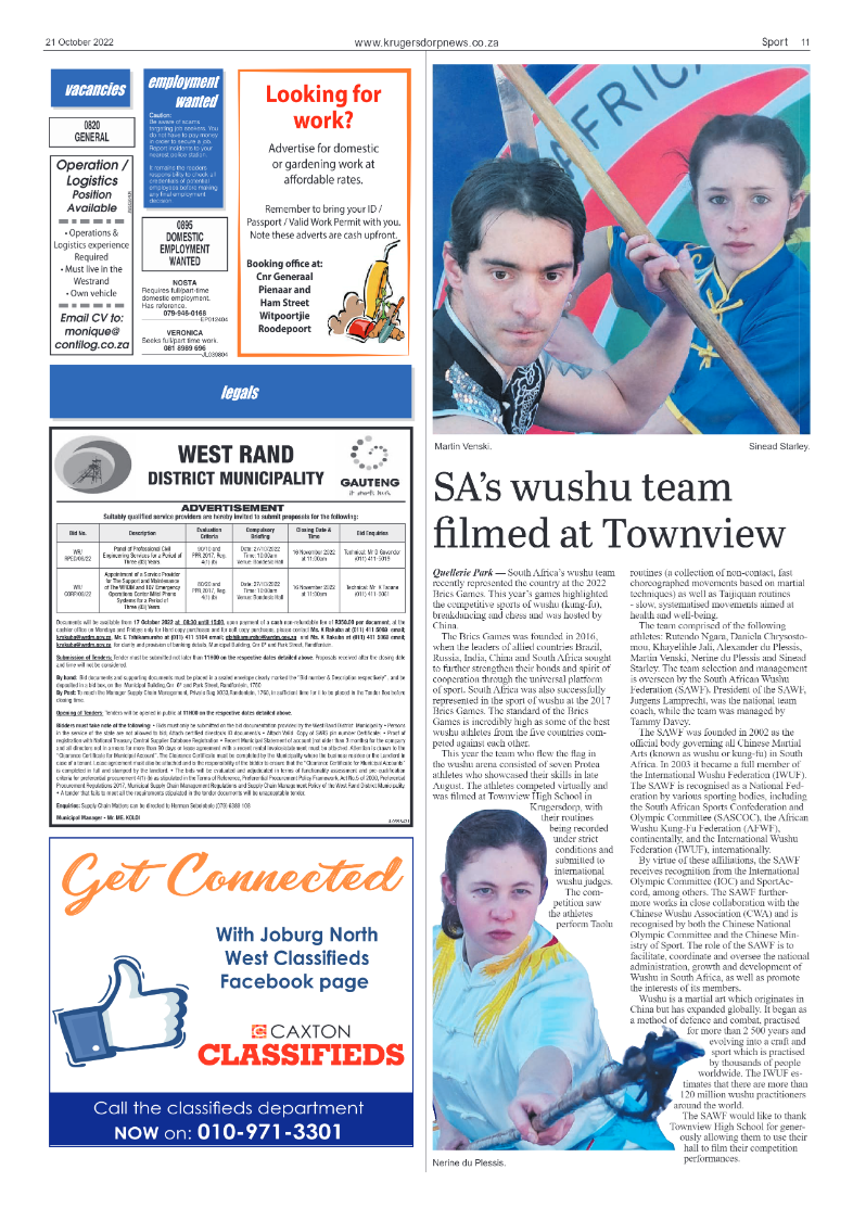 Krugersdorp News 21 October 2022 page 11