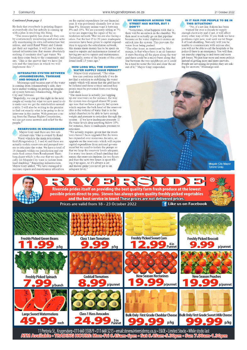 Krugersdorp News 21 October 2022 page 2