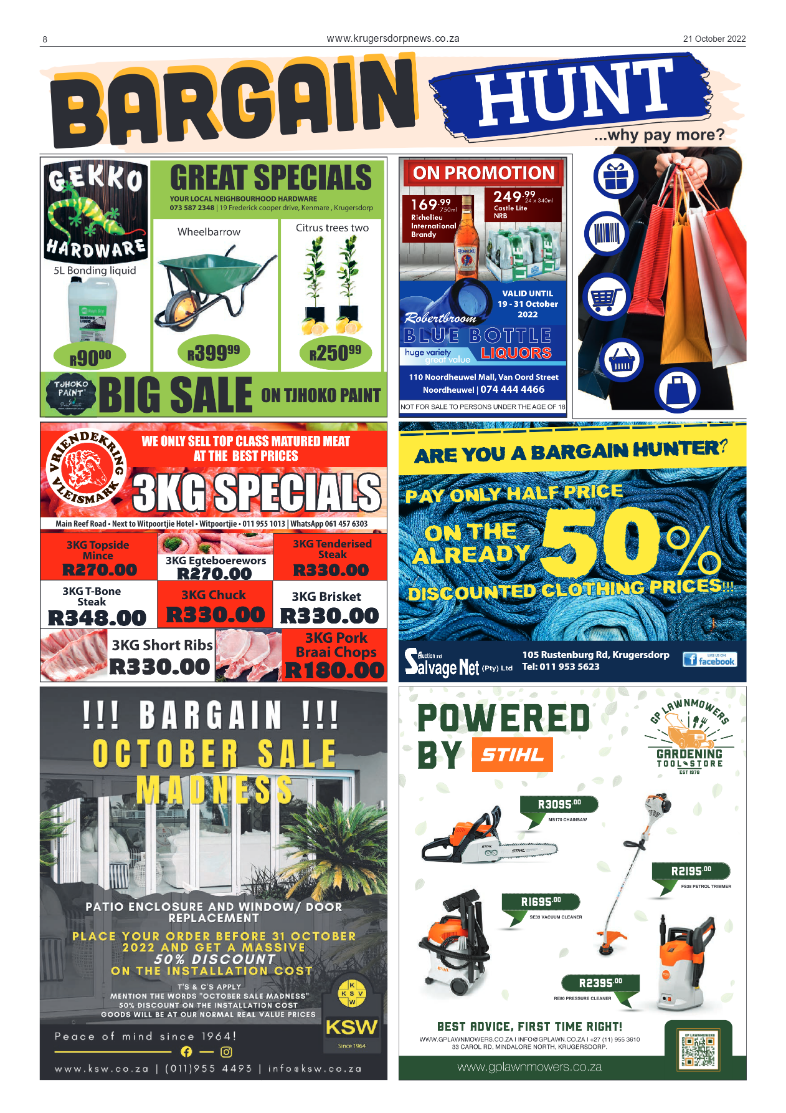 Krugersdorp News 21 October 2022 page 8