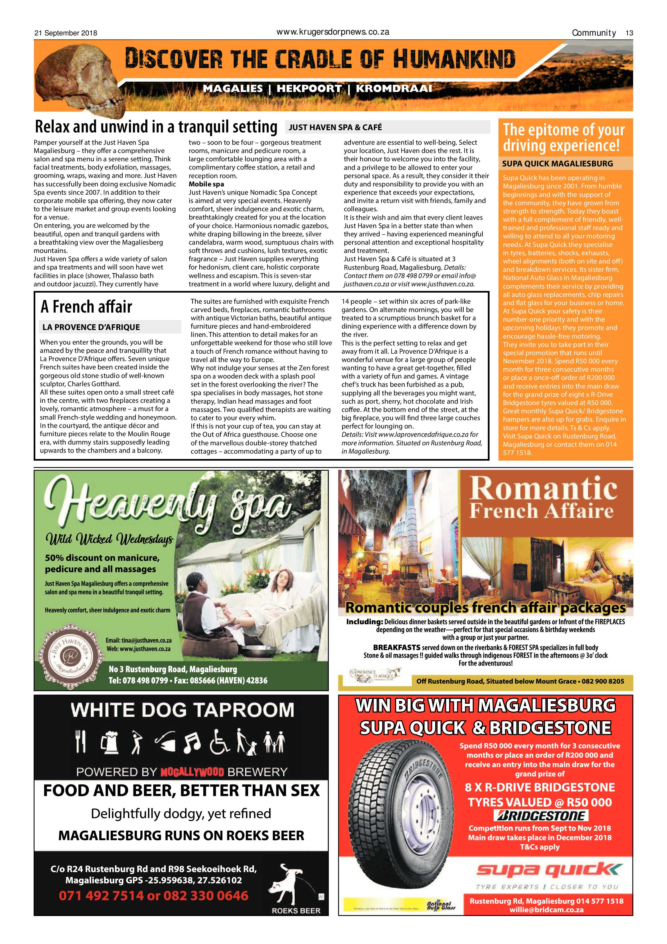 Krugersdorp News 21 September 2018 page 13