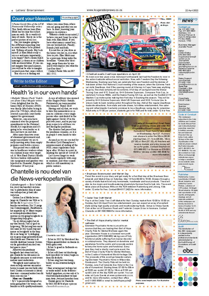 Krugersdorp News 22 April 2022 page 4