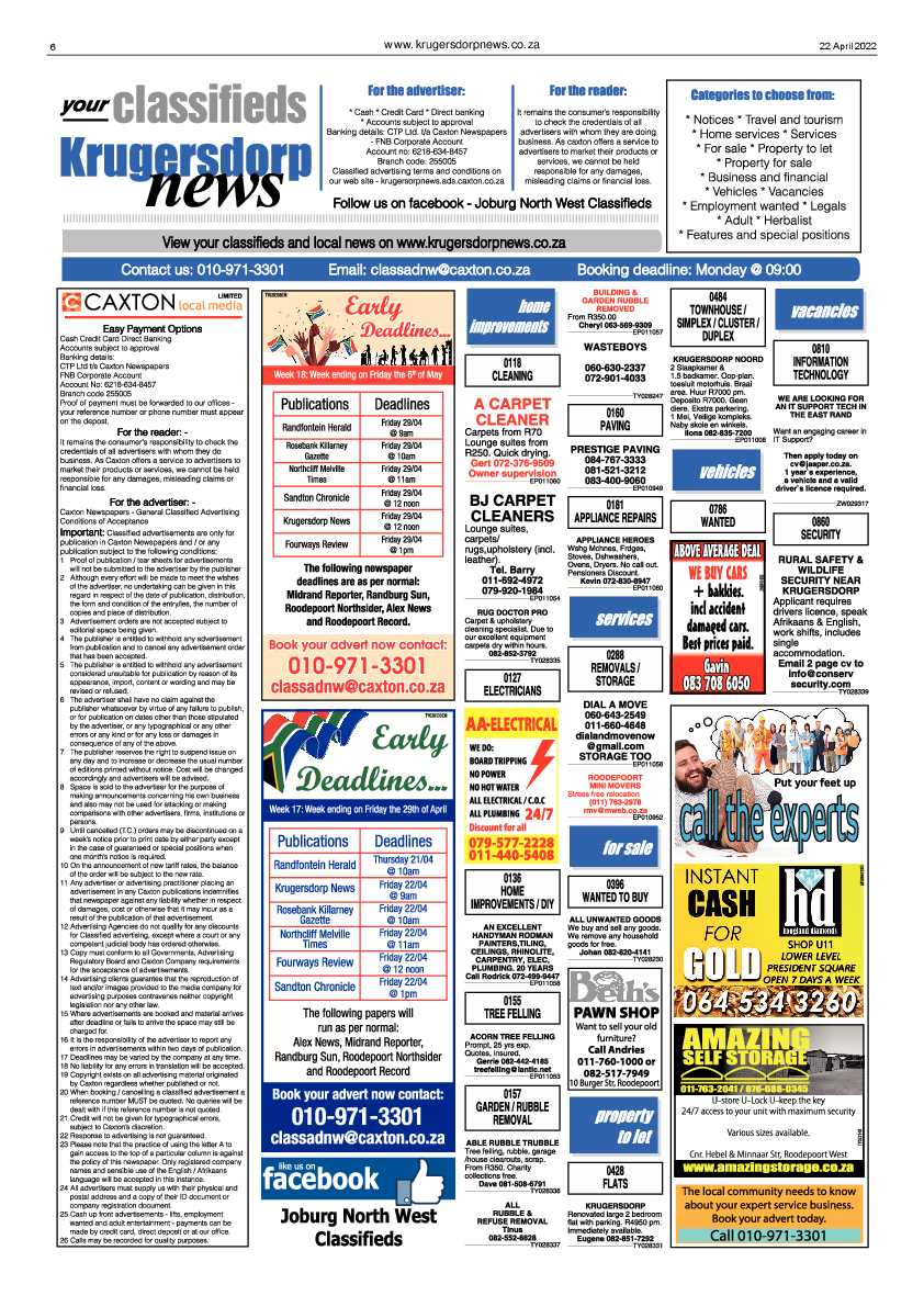 Krugersdorp News 22 April 2022 page 6