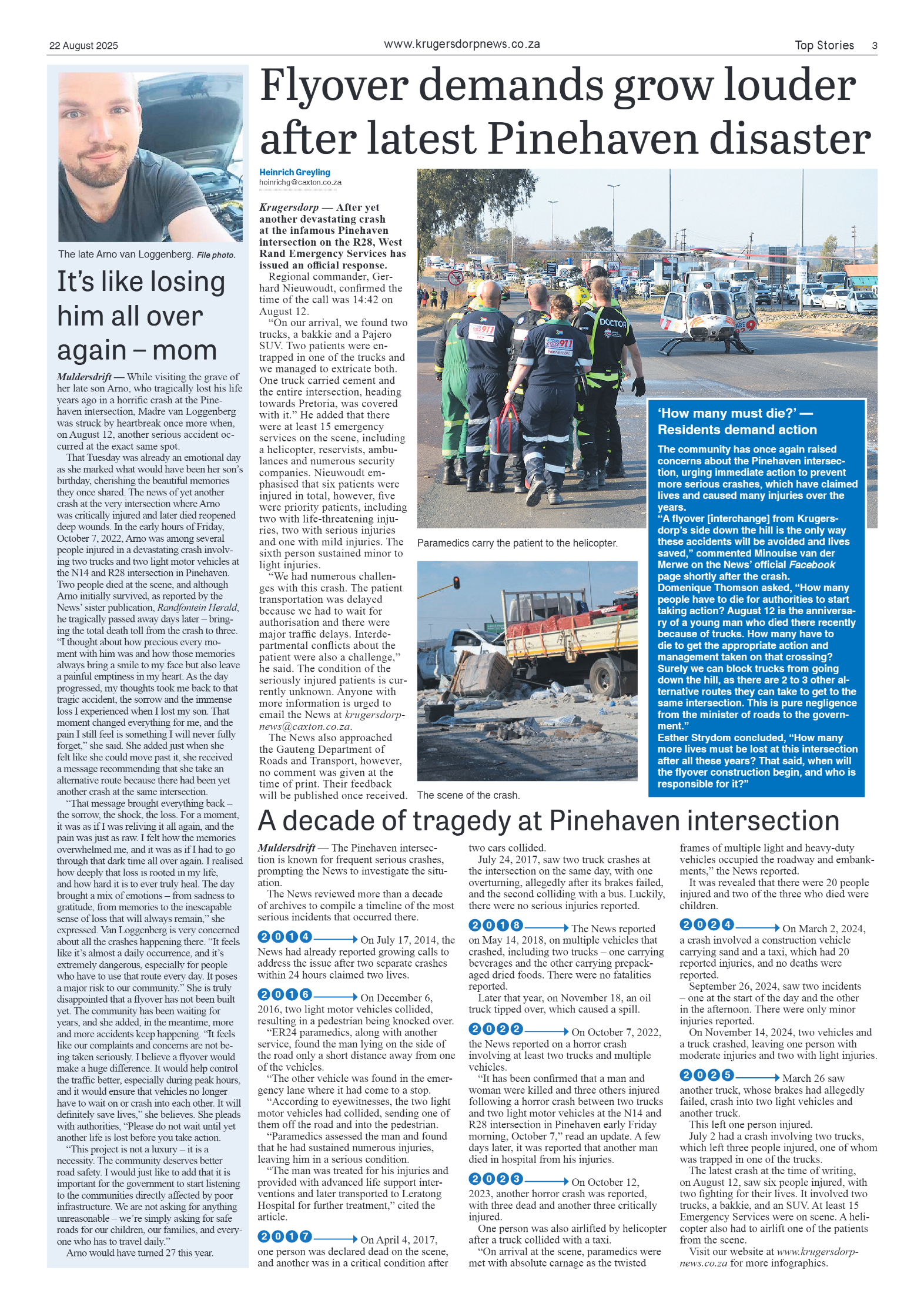 Krugersdorp News 22 August 2025 page 3