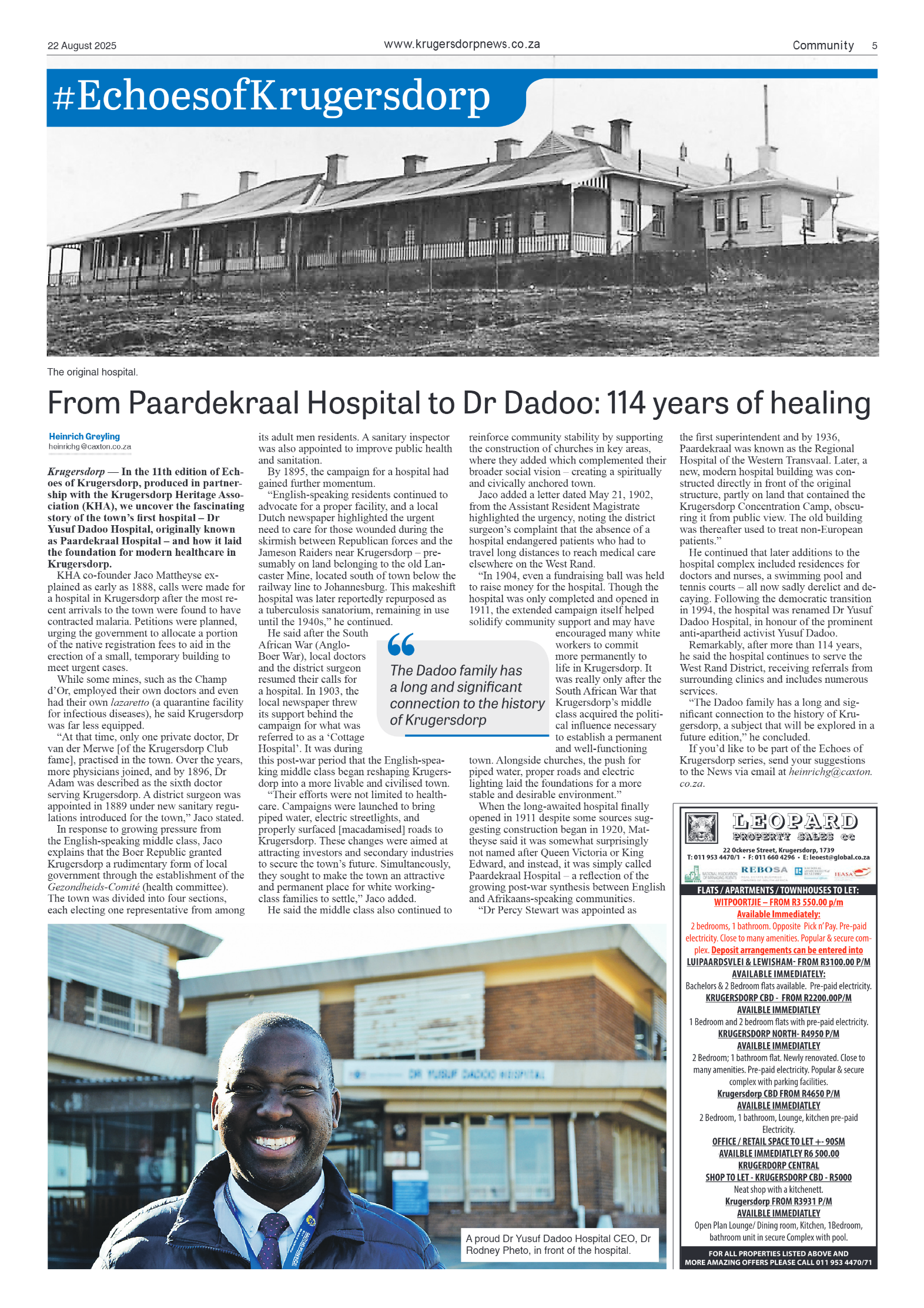 Krugersdorp News 22 August 2025 page 5