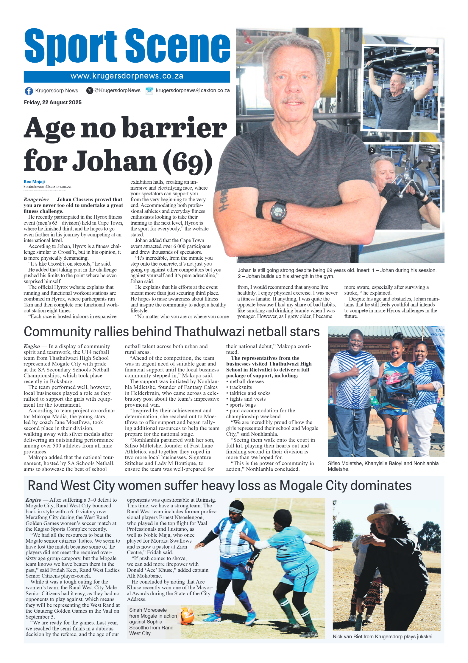 Krugersdorp News 22 August 2025 page 8