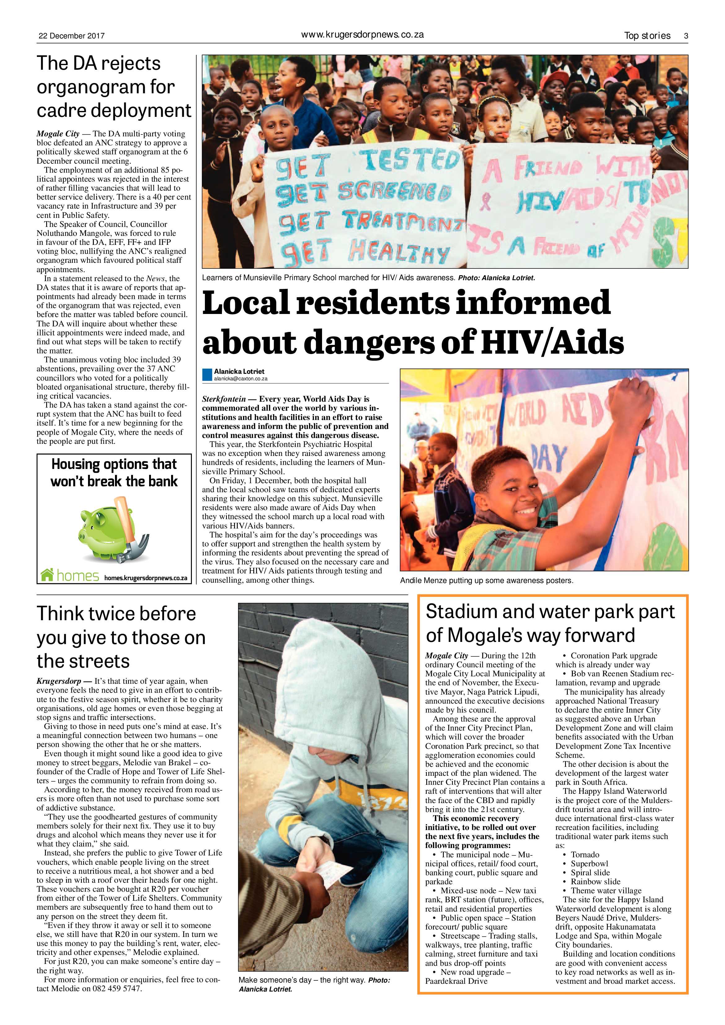 Krugersdorp News 22 December 2017 page 3